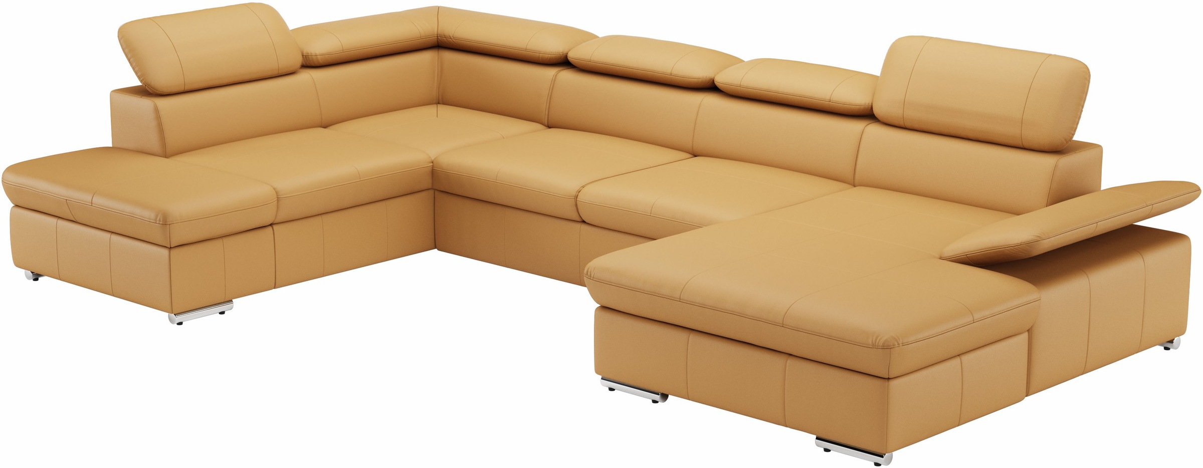 sit&more Wohnlandschaft »Valantine U-Form, B: 349 cm«, mit Arm- & Kopfteilverstellung, optional mit Bettfunktion