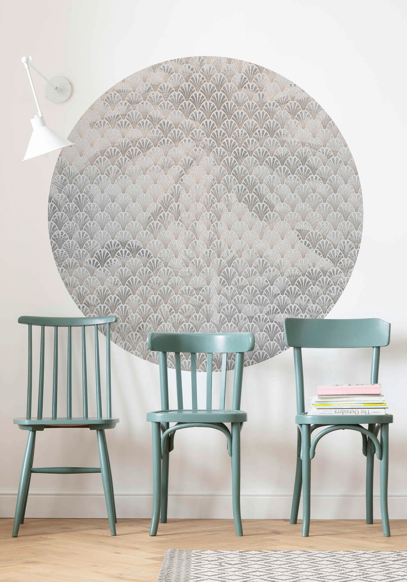 Komar Vliestapete »Vlies selbstklebend - Palma - Größe 125 x 125 cm«, bedruckt, Wohnzimmer, Schlafzimmer