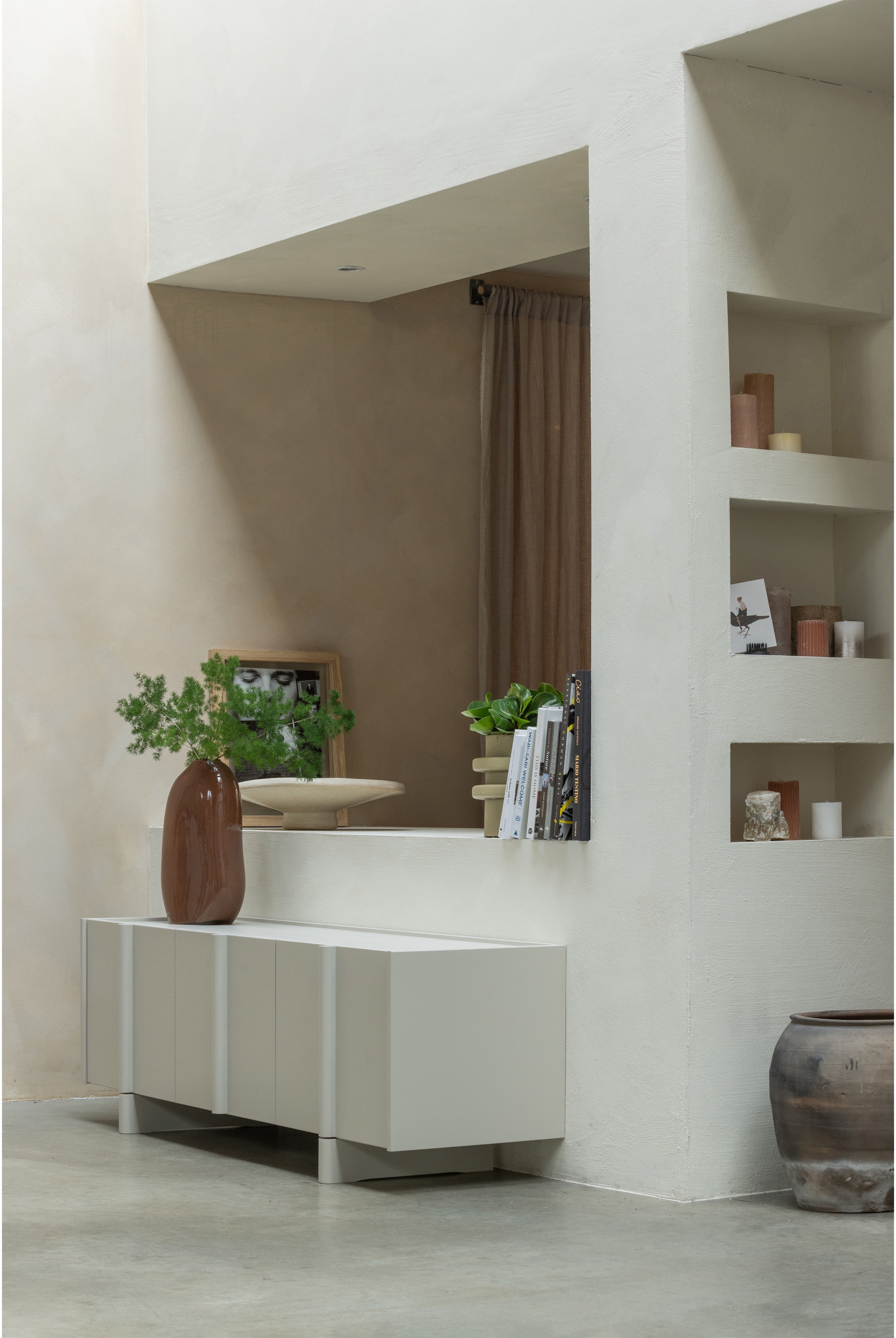 WOOOD Lowboard »Nook TV-Kommode, TV-Möbel Breite 152 CM« Basu-Kollektion von WOOOD mit skandinavischem Design und FSC®