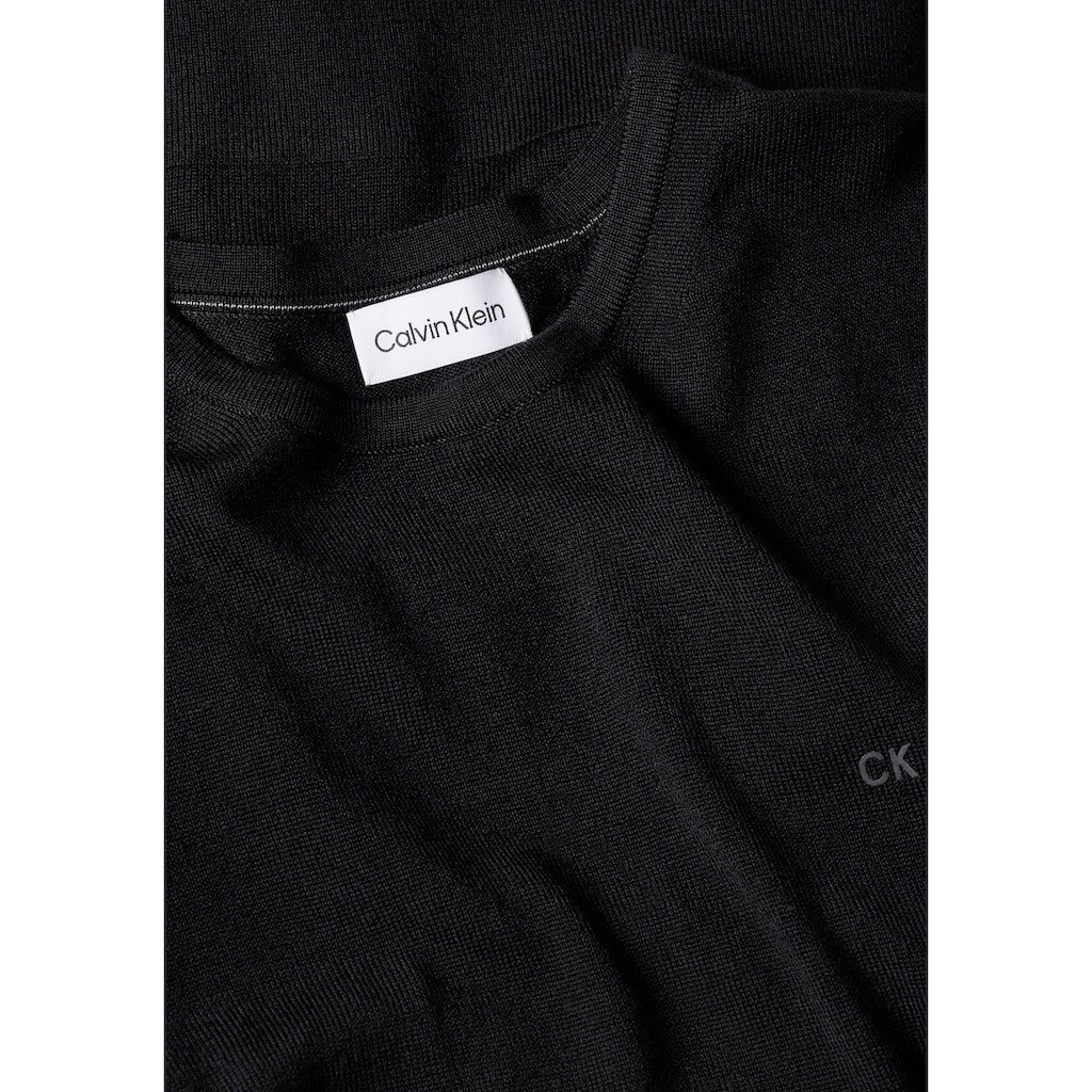 Calvin Klein Rundhalspullover »SUPERIOR WOOL CREW NECK SWEATER«