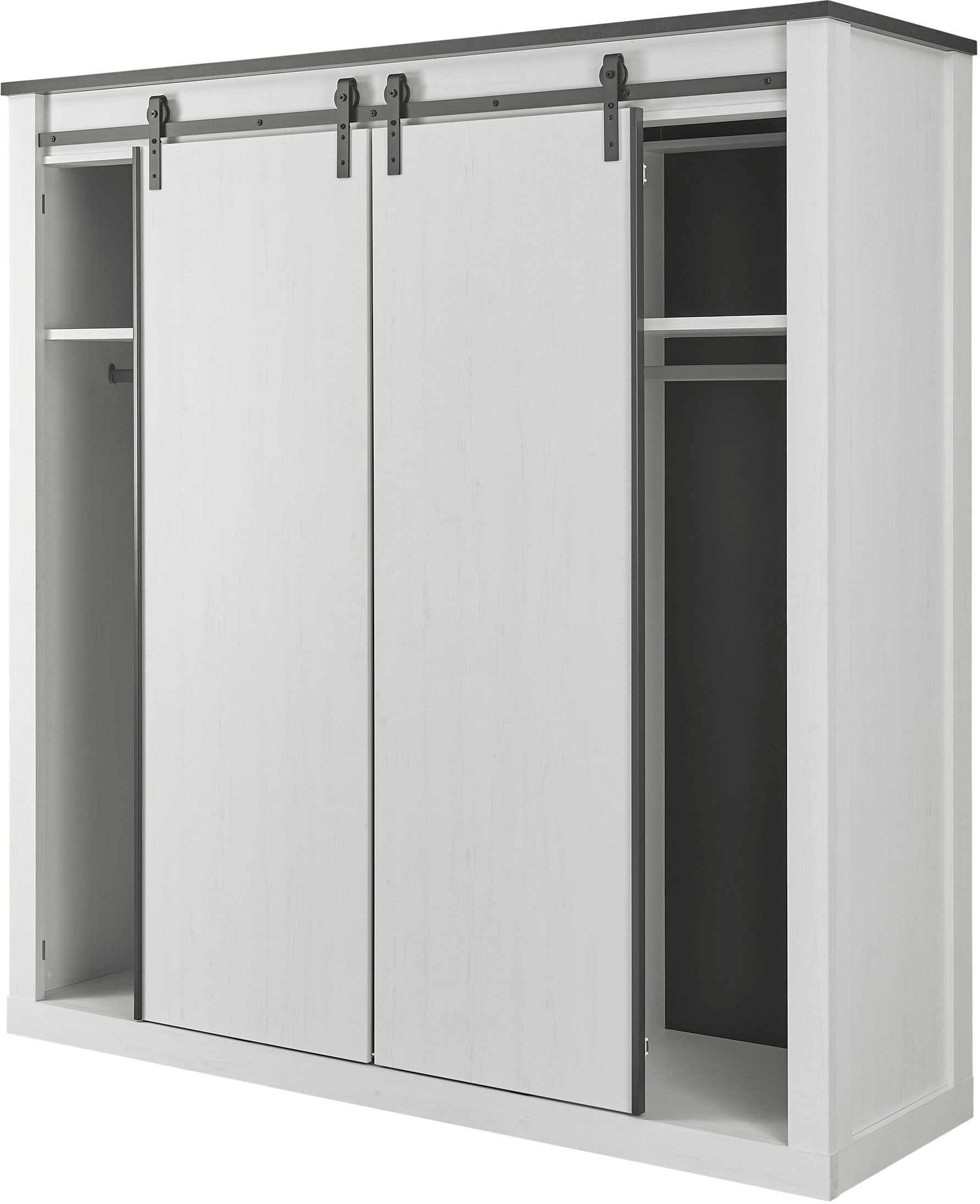 Home affaire Schlafzimmer-Set »SHERWOOD«, (6 tlg.), Liegefläche 180x200cm, Schrank 3-trg. 201cm breit