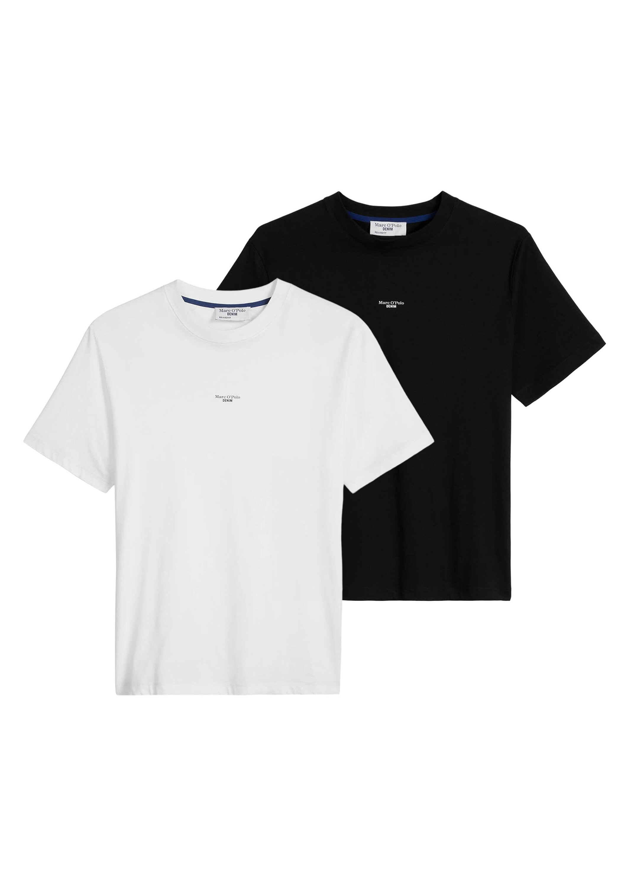 Marc O'Polo DENIM T-Shirt »T-Shirt T-Shirt, SSL, Logo Print, Relax 2er Pack« 2