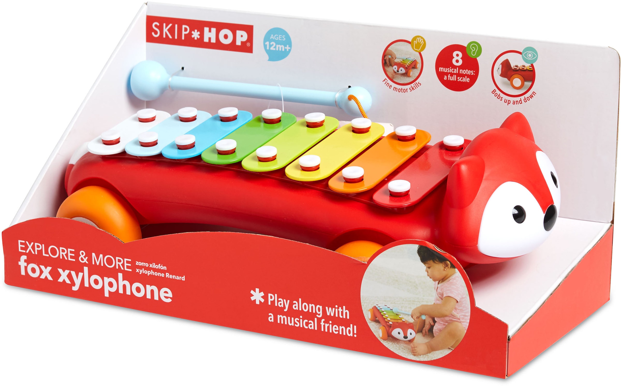 Skip Hop Spielzeug-Musikinstrument »Explore & More Xylophon Fuchs«
