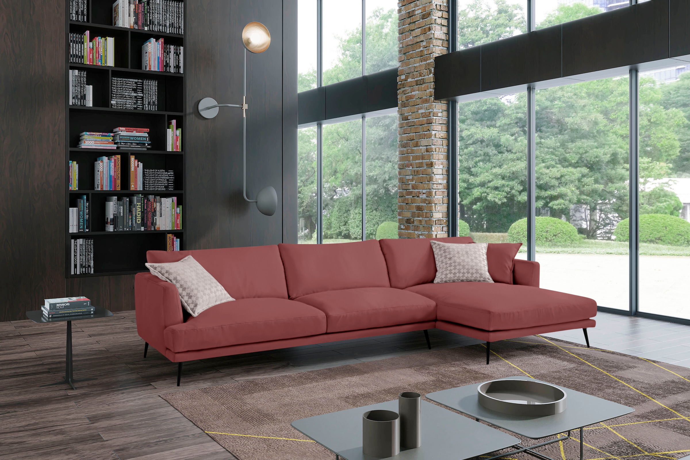 Egoitaliano Ecksofa »Sophia, Designsofa mit extrakomfortablem Sitzkomfort«, mit Daunenfederung, L-Form