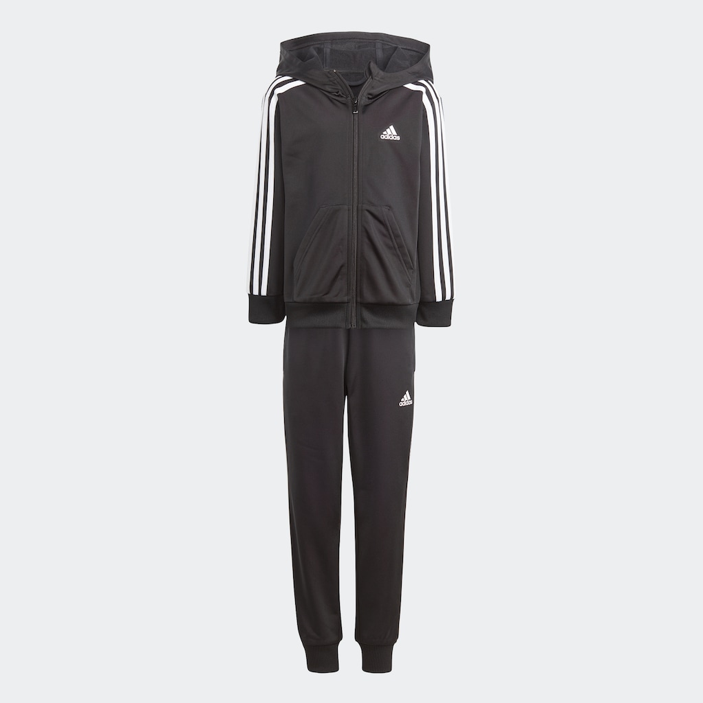 adidas Sportswear Trainingsanzug »ESSENTIALS 3-STREIFEN SHINY«, (2 tlg.)