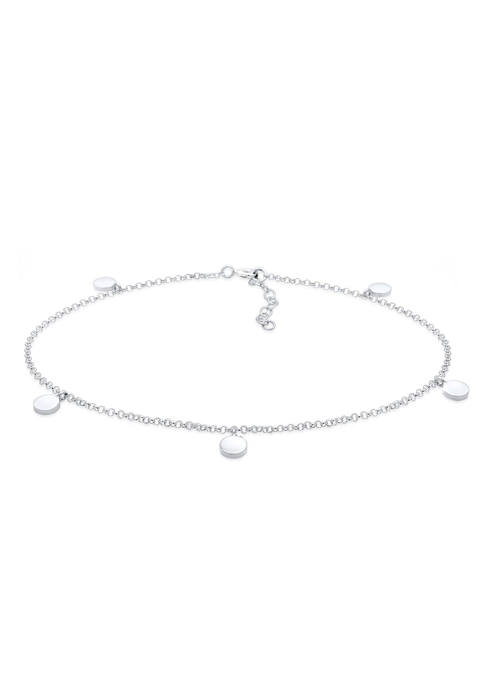Elli Fußkette »Fußkette mit Plättchen Sommer 925er Silber«