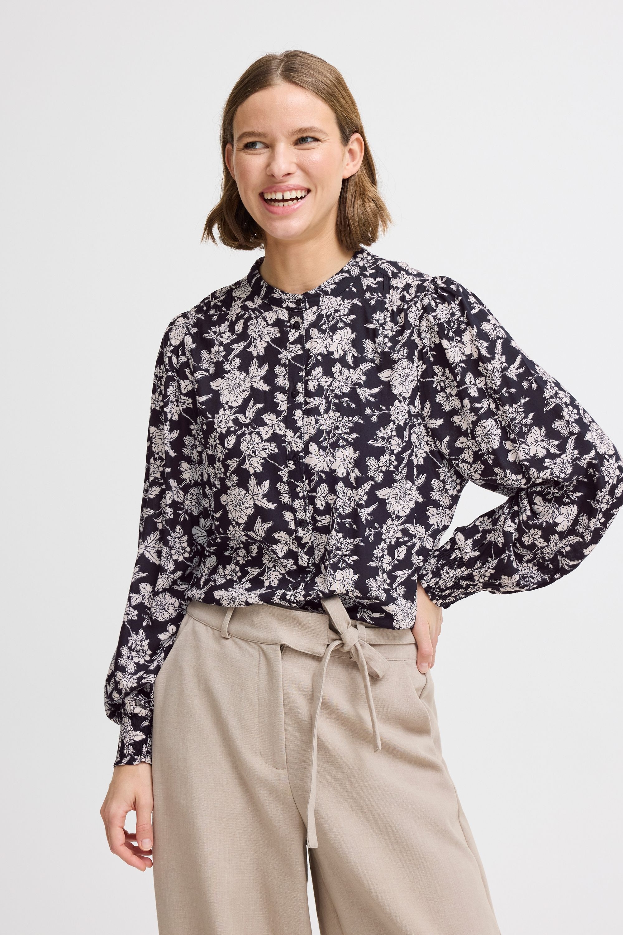 b.young Tunika »Langarmbluse BYJOSA AOP SMOCK BLOUSE -«