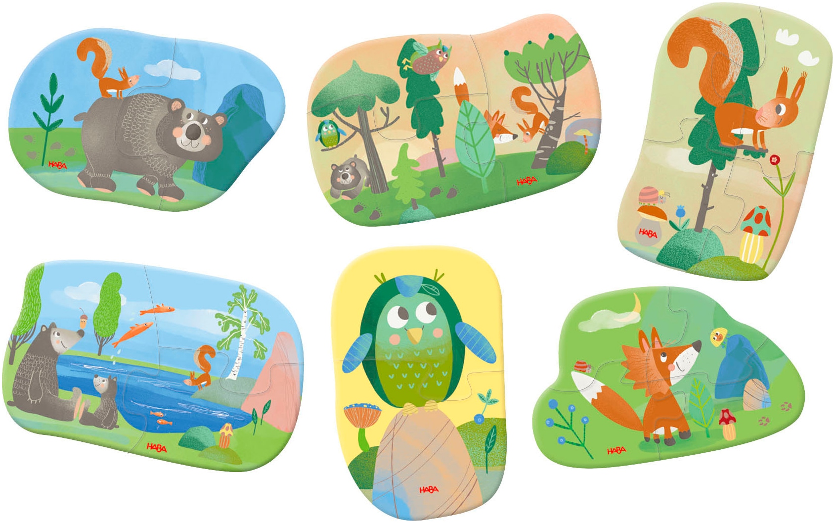 Haba Puzzle »6 erste Puzzles Waldtiere«