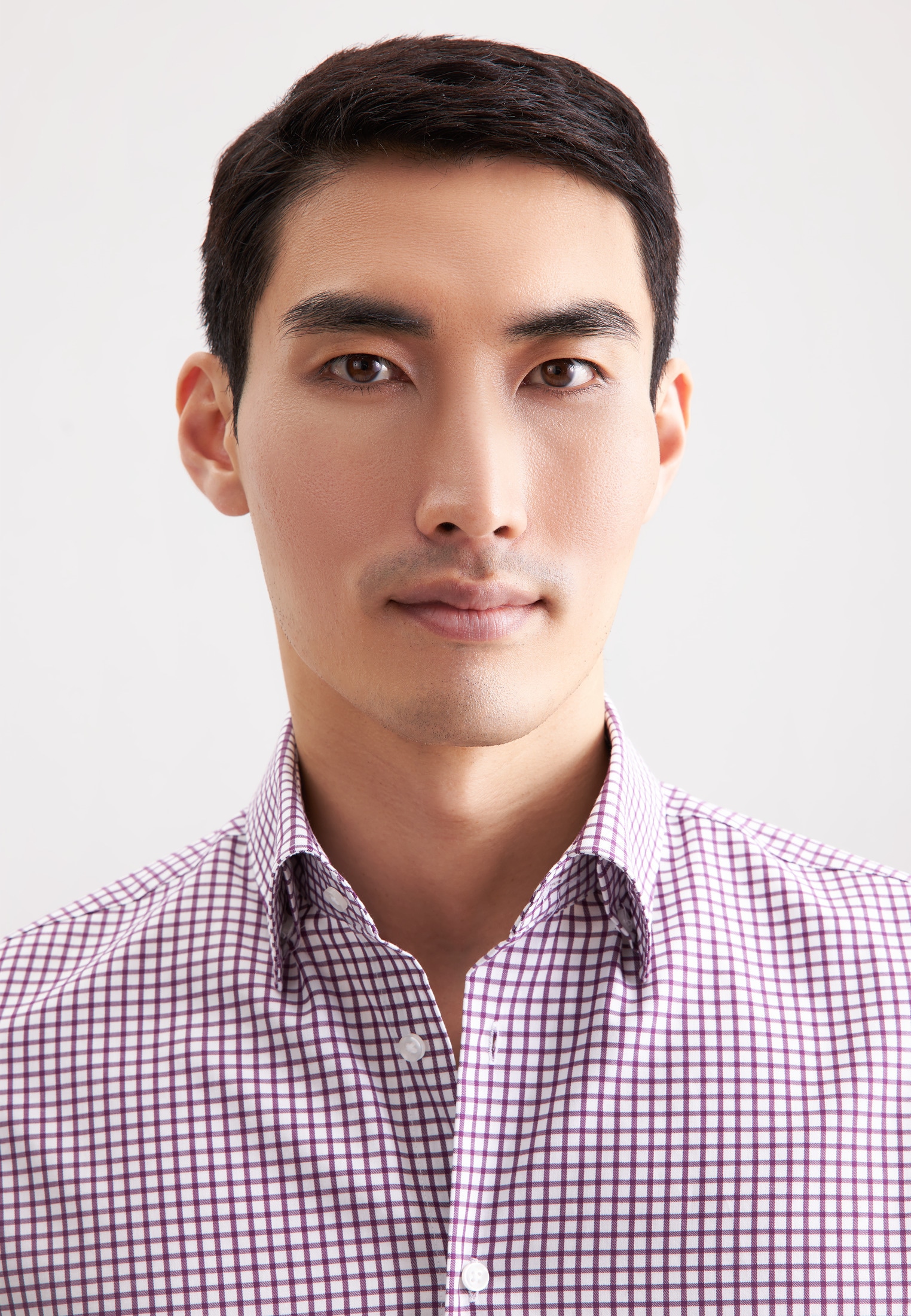 seidensticker Businesshemd »Schwarze Rose« Slim 1/1 Covered-Button-Down-Kragen Karo