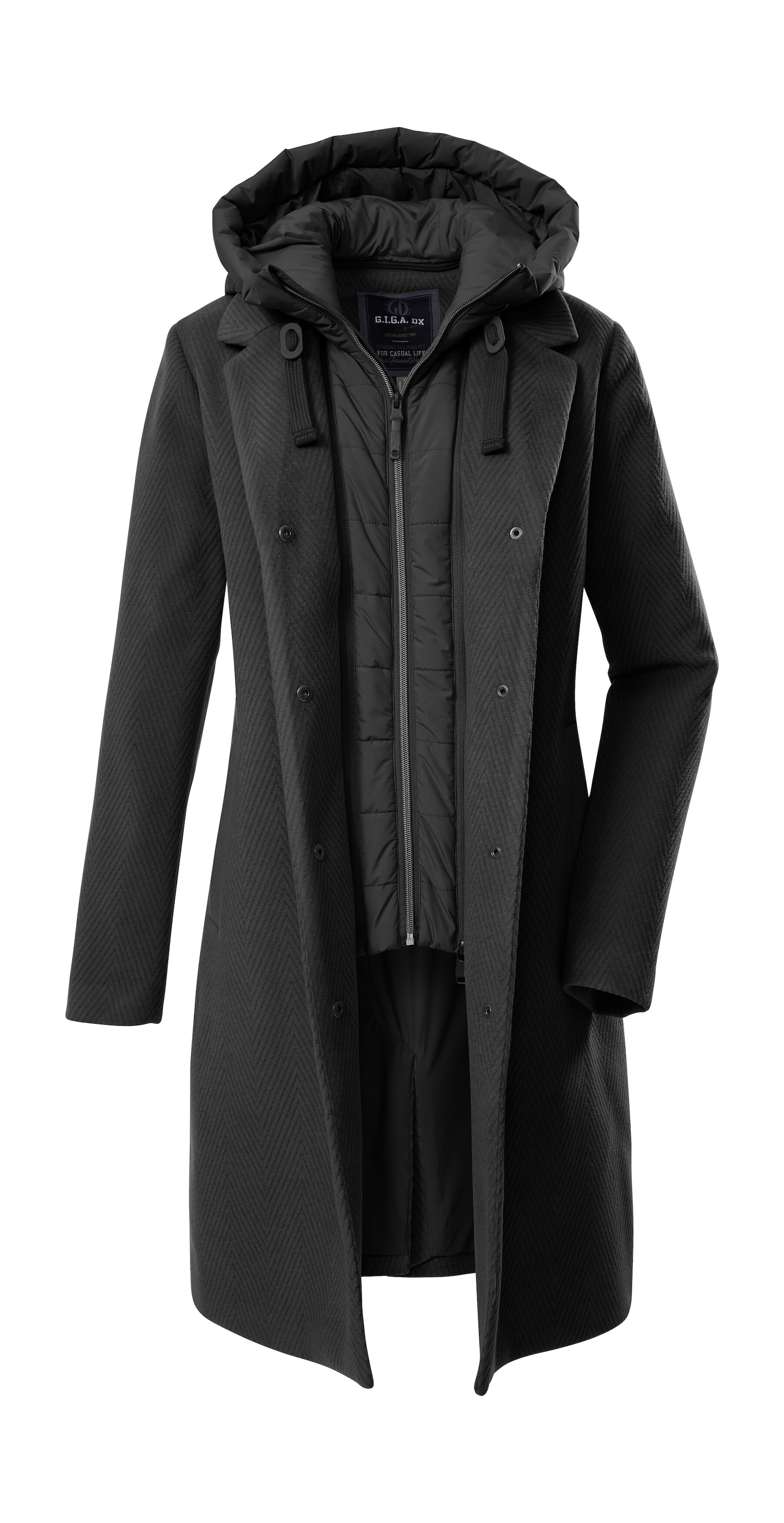 G.I.G.A. DX by killtec Parka »GW 20 WMN PRK«, Windabweisender Damen Parka mit abnehmbarer Kapuze und Gilet