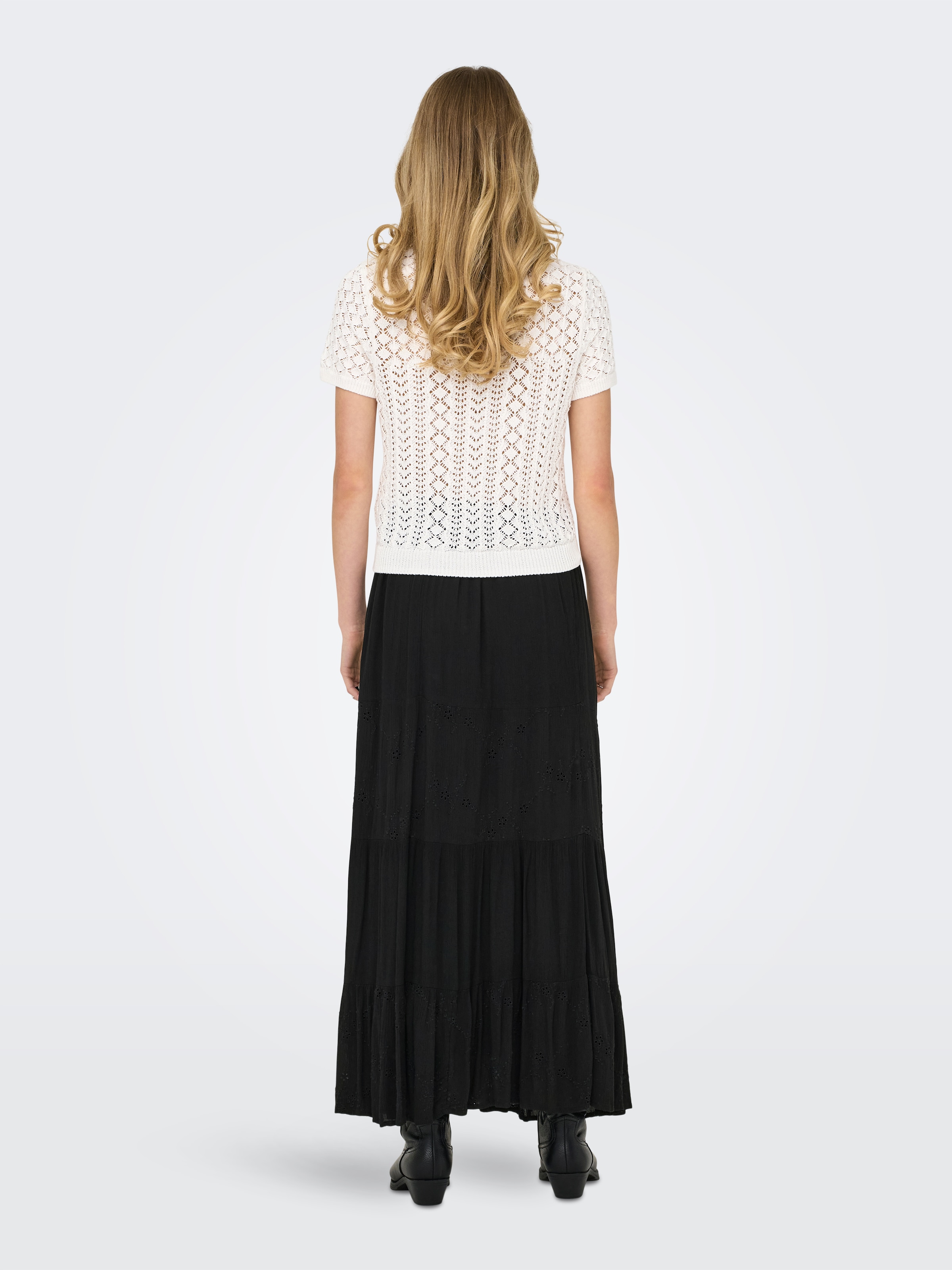 ONLY Kurzarmpullover »ONLSAGA LIFE SS O-NECK KNT NOOS« Baumwollmischung, regular fit