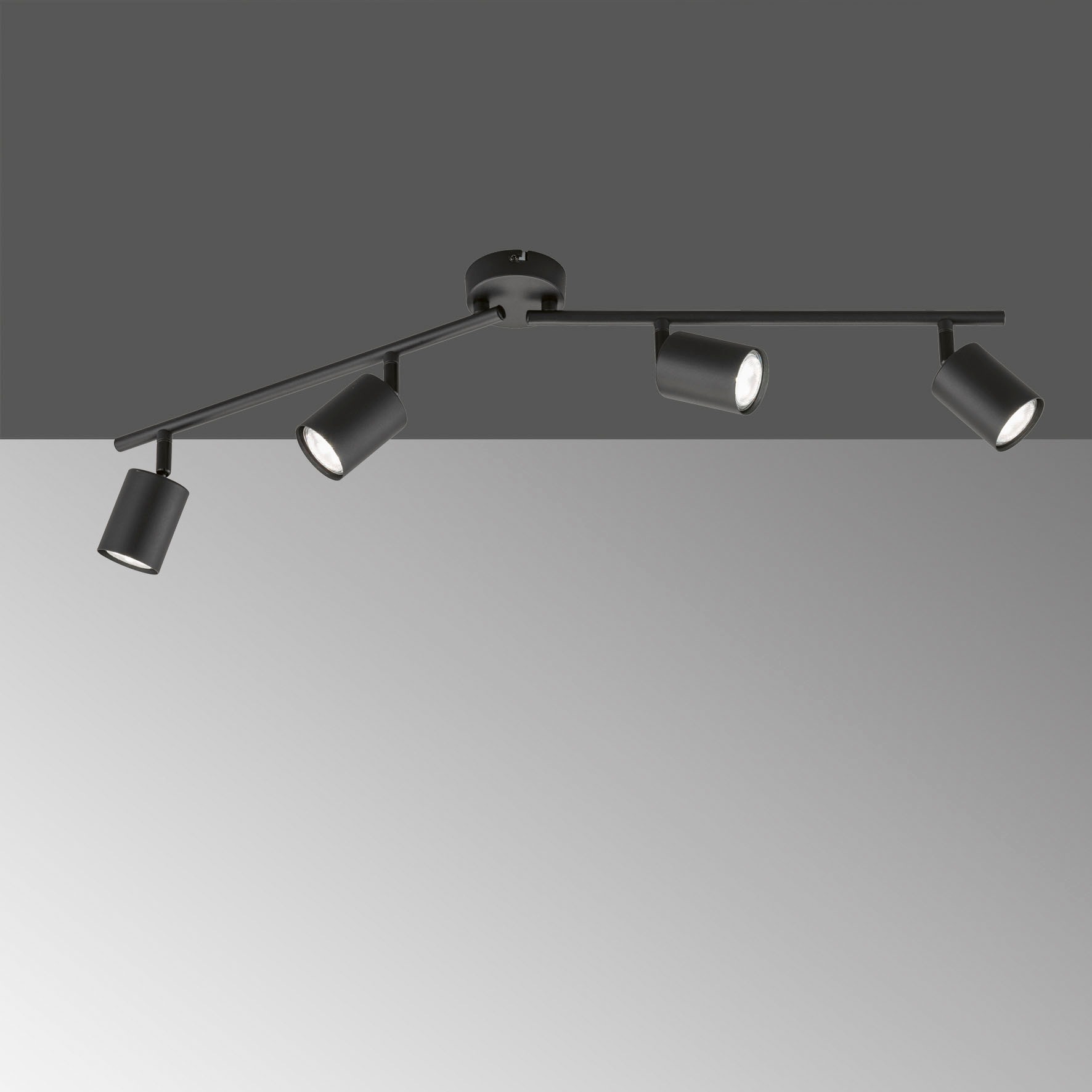 FISCHER & HONSEL Deckenspots »Vano«, 4 flammig, Leuchtmittel GU10 | LED wechselbar