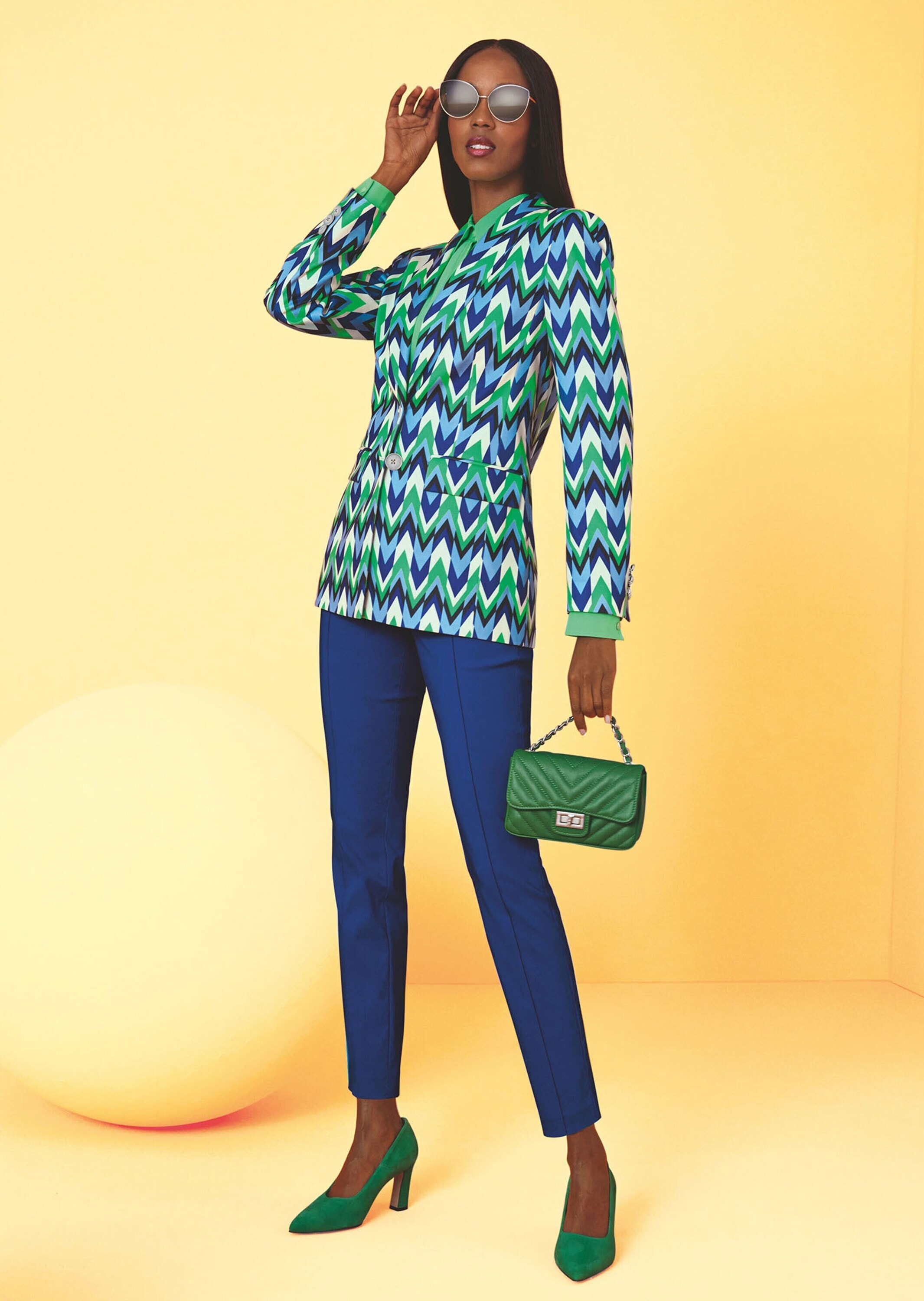 MADELEINE Jackenblazer »Blazer Bedruckter Blazer mit Schalkragen«