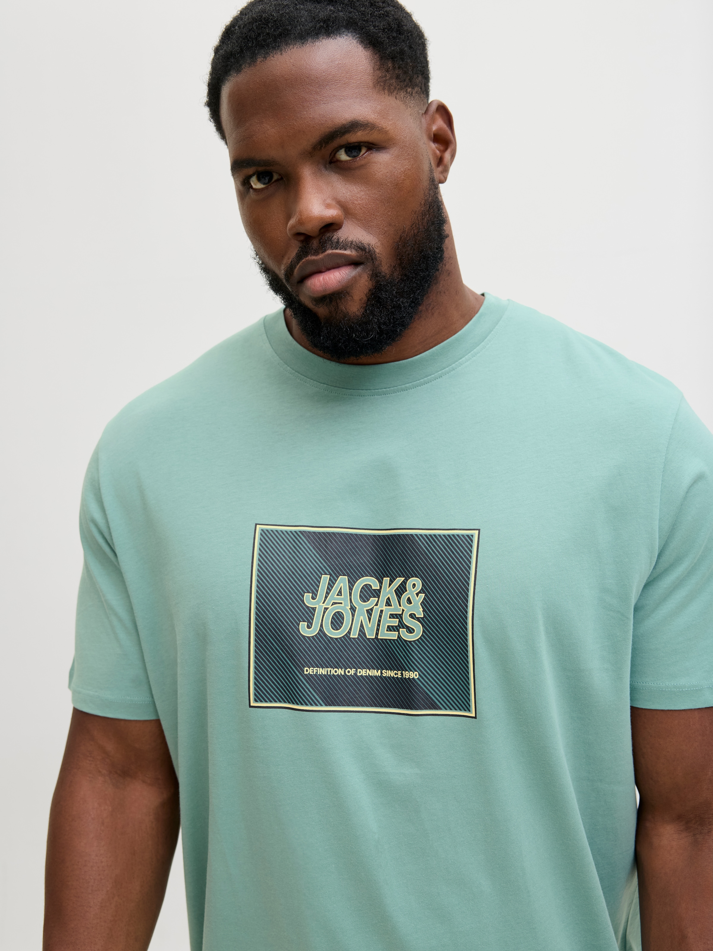 Jack & Jones PlusSize Rundhalsshirt »JJRAIN TEE SS CREW NECK PLS«
