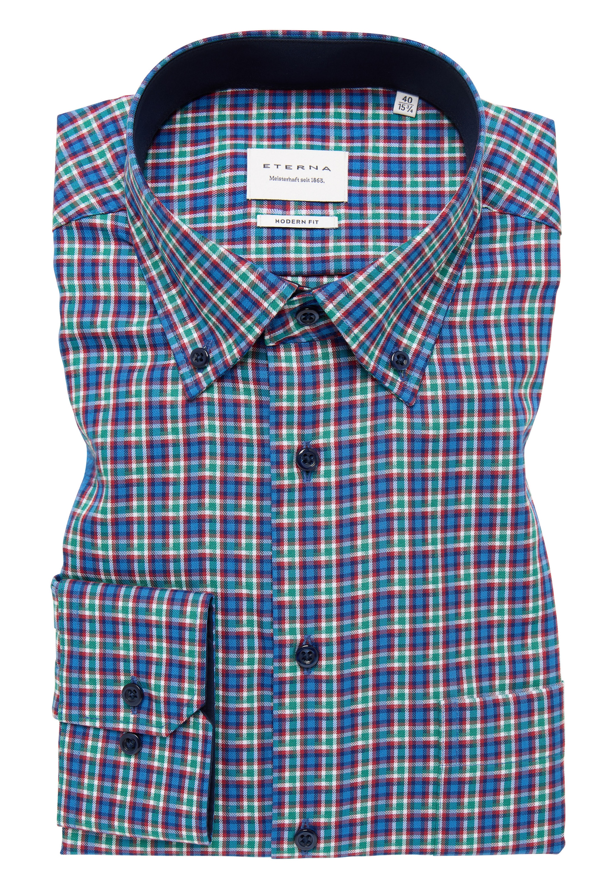 Eterna Langarmhemd »MODERN FIT«, NON IRON (bügelfrei)