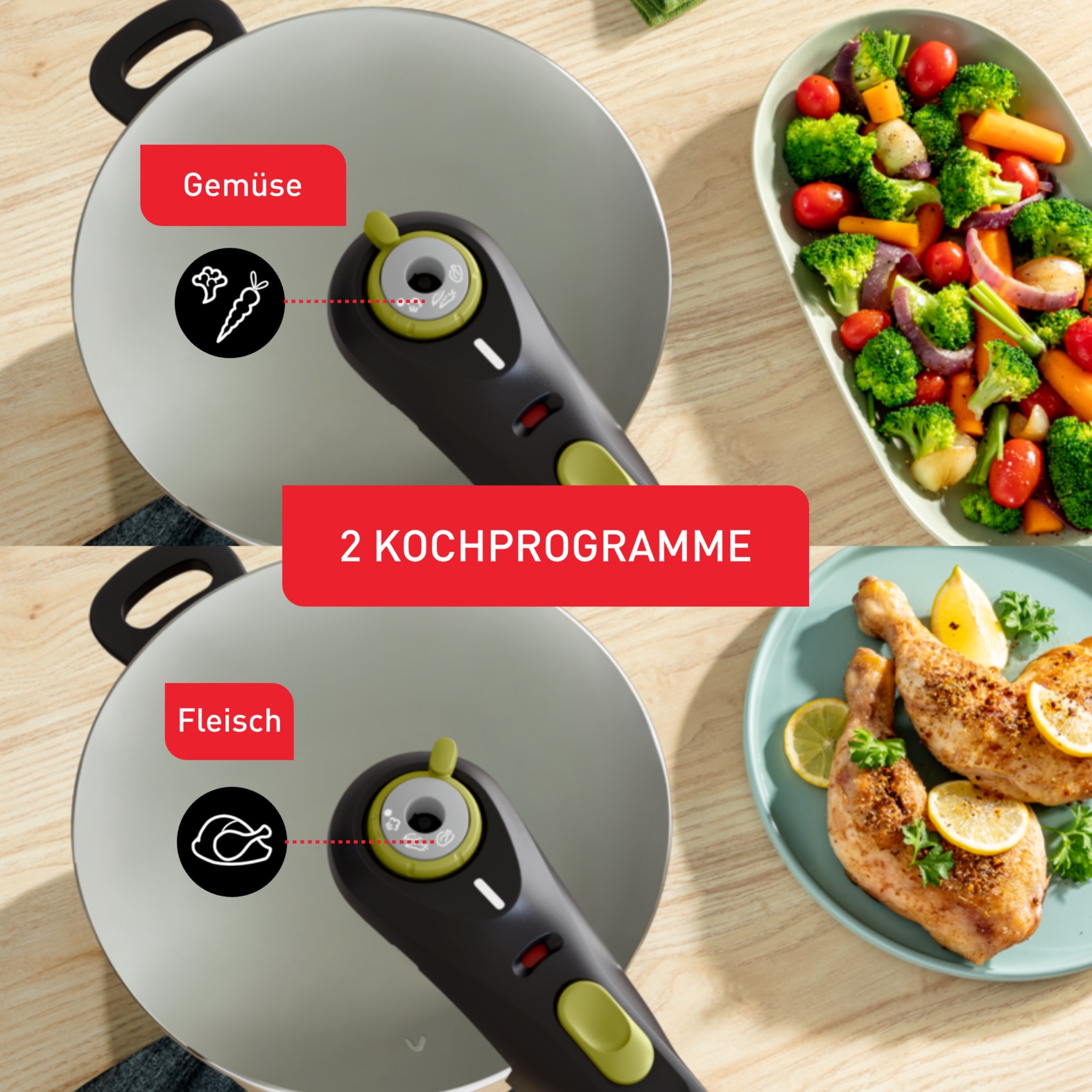 Tefal Schnellkochtopf »Secure 5 Neo, Dampfkochtopf Induktion, Fassungsvermögen 6L« 1 Stk. tlg. Edelstahl