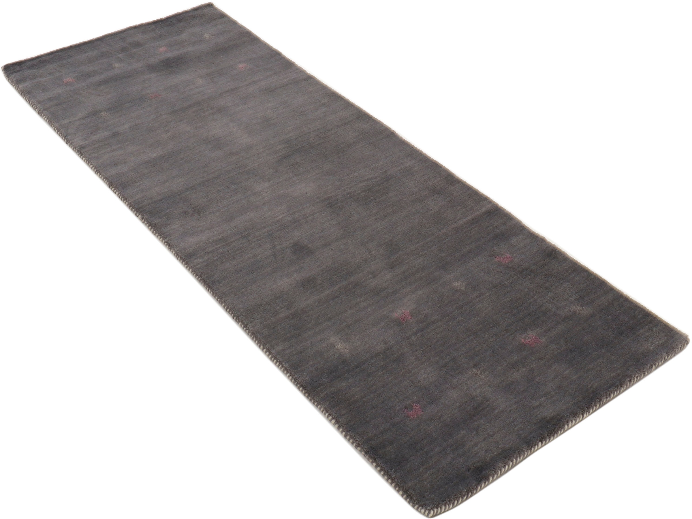 carpetfine Wollteppich »Gabbeh Uni, auch als Läufer erhältlich«, rechteckig, 15 mm Höhe, reine Wolle, handgewebt, Gabbeh Loom Tiermotiv, große Farbauswahl