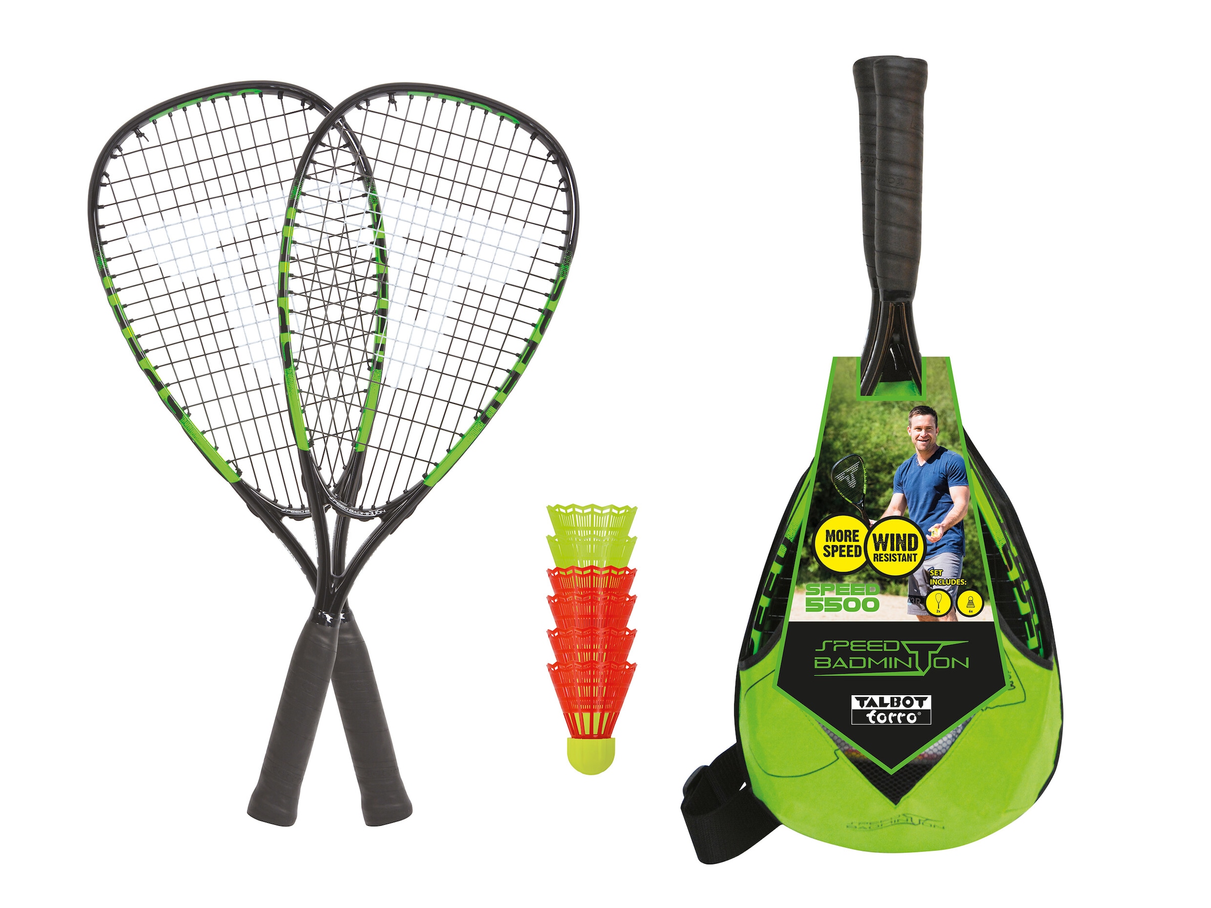 Talbot-Torro Speed-Badmintonschläger »Talbot-Torro Speed Badminton Set Speed 5500 LED«