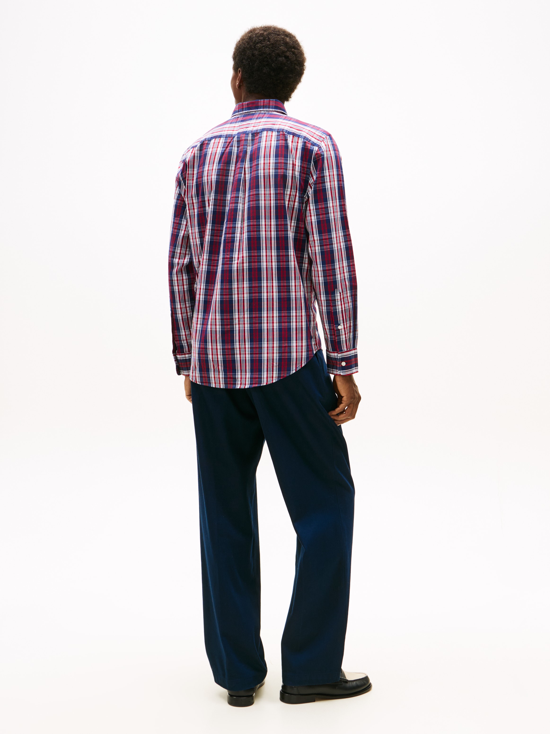 Tommy Hilfiger Langarmhemd »FLEX POPLIN MEDIUM CHECK«