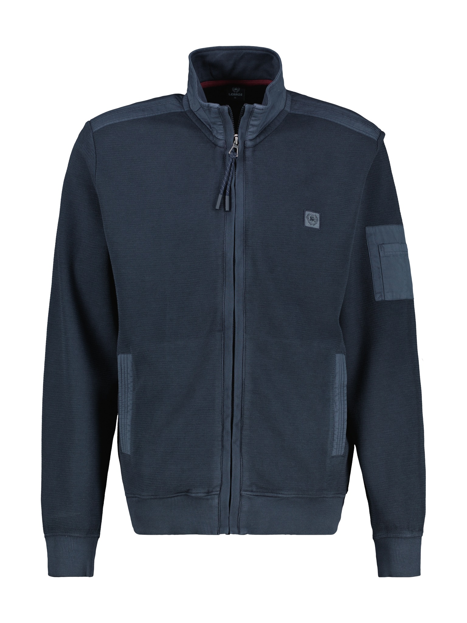LERROS Sweatjacke, mit Logo Stickerei