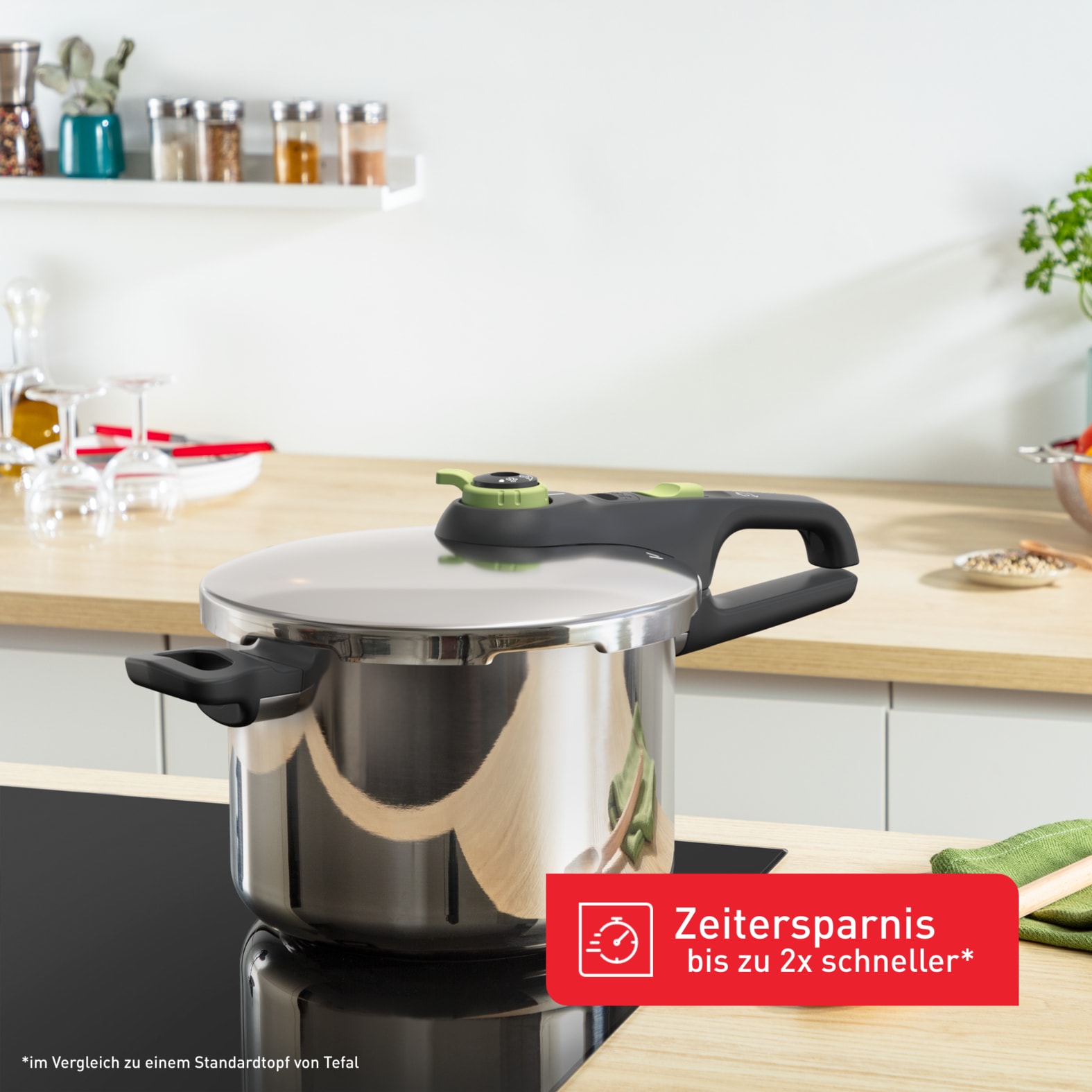 Tefal Schnellkochtopf »Secure Trendy« 1 Stk. tlg. Edelstahl