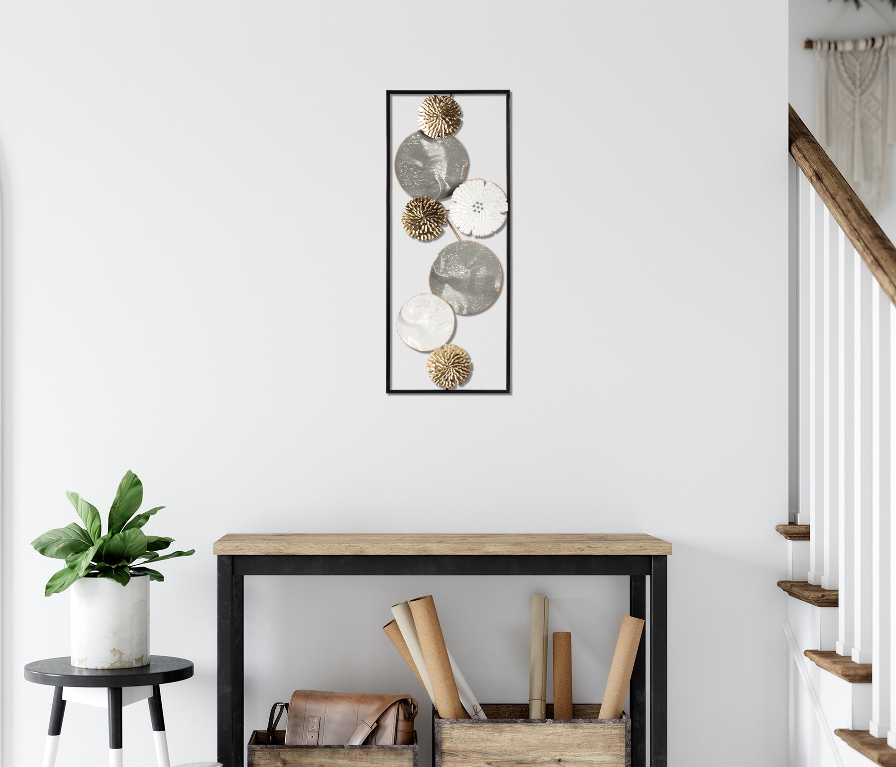 Bönninghoff Metallbild »ABSTRAKT 25x61 cm – Deko modern«