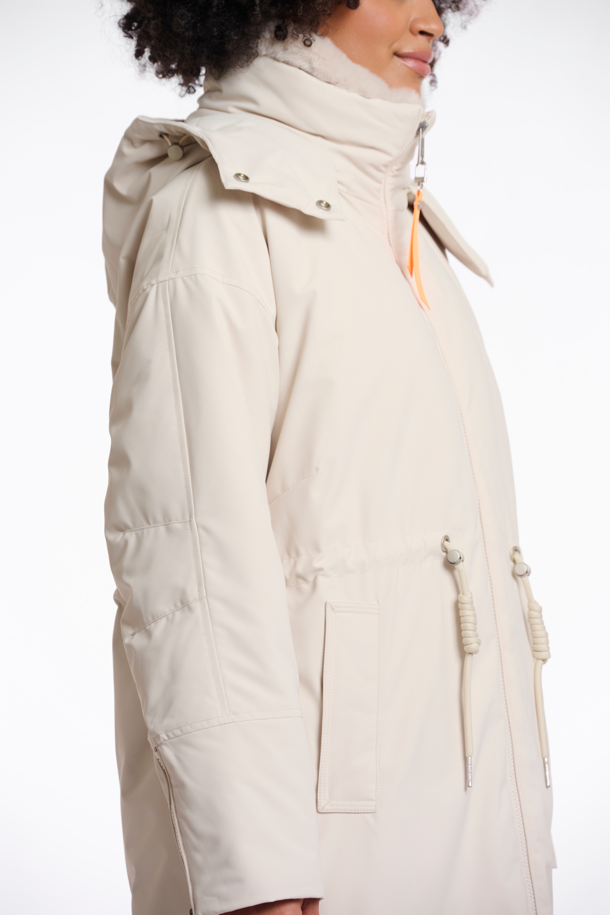 Rino & Pelle Outdoorjacke, mit Kapuze, mit Kapuze und Kordelzug an der Taille