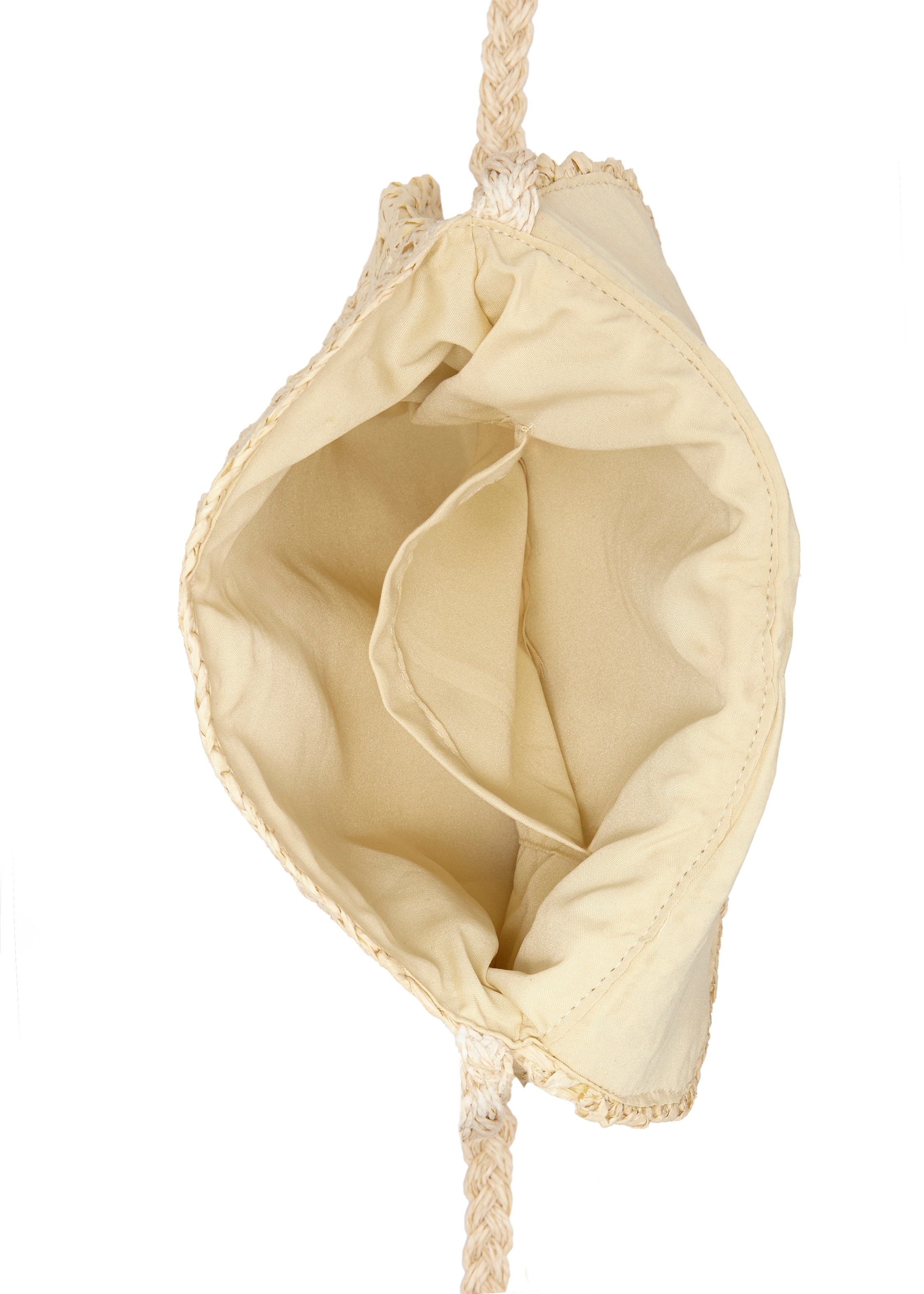 Vivance Umhängetasche »Minibag«, Strandtasche, Schultertasche, Handtasche in Bast-Optik, Crossbody Bag