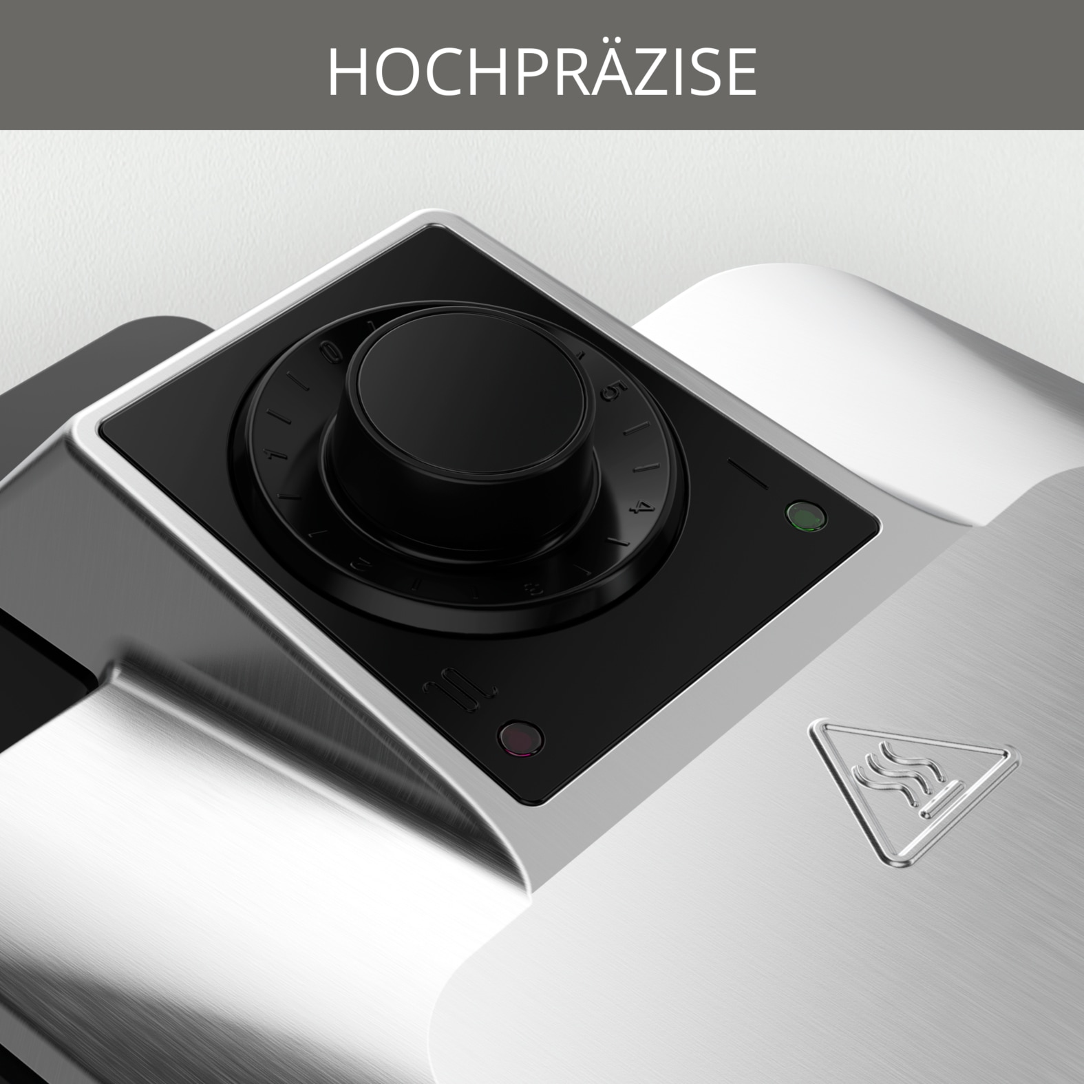Krups Waffeleisen »Professional, für 2 dicke Waffeln, spülmaschinengeeignete Platten«, 1200 W, 7 Bräunungsstufen und Vorheizfunkion, drehbar, Auffangschale, FDD95D