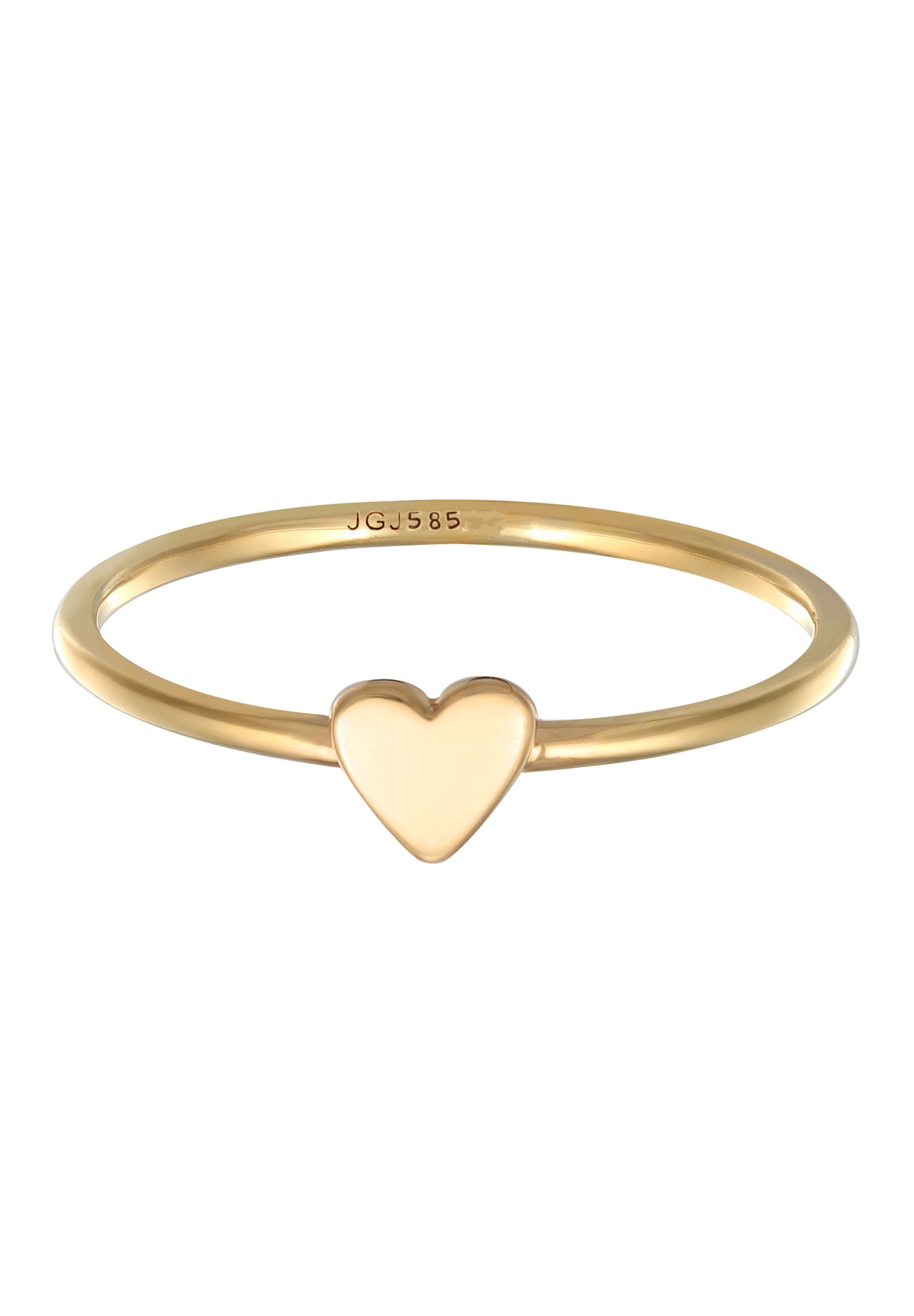 Elli Premium Silberring »Ring Herz Liebe Verlobung 585 Gelbgold«