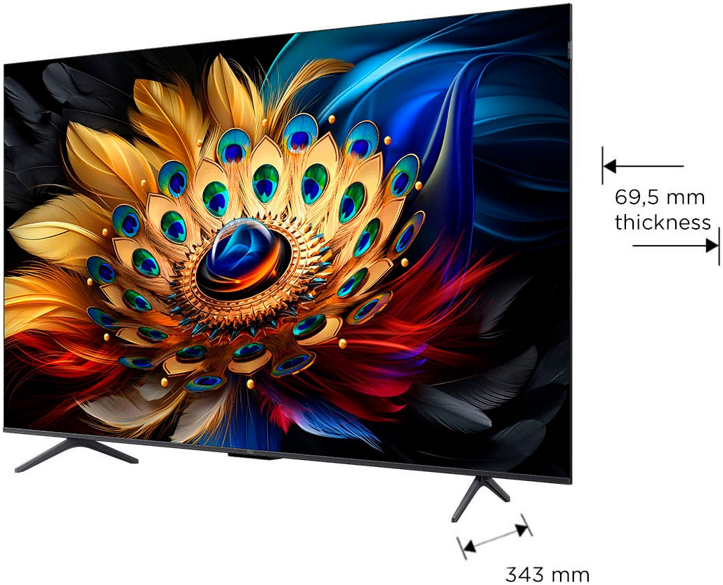 TCL QLED-Fernseher »75C61BX1«, 4K Ultra HD, Smart-TV-Google TV-Android TV, Dolby Vision, Apple TV, Multi HDR, 120 Hz