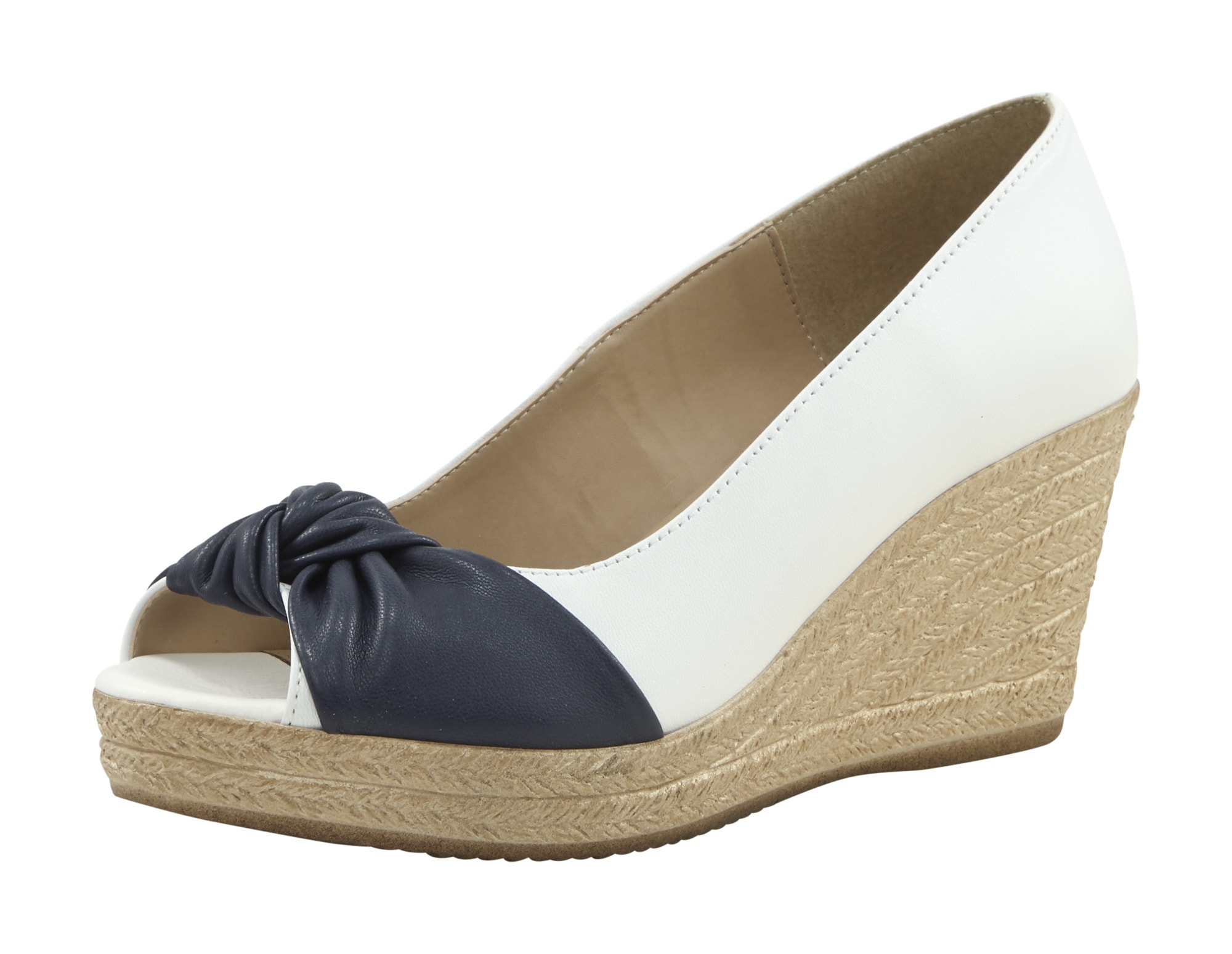 Peeptoe mit Keilabsatz