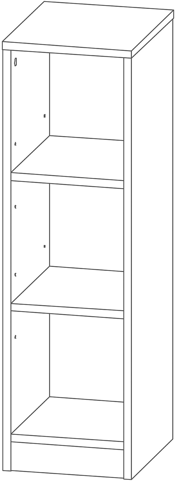 roba® Seitenregal »Universales Standregal für Babyzimmer, aus Holz«, nutzbar  als Seitenregal unter Wickelkommode oder Standregal kaufen bei OTTO