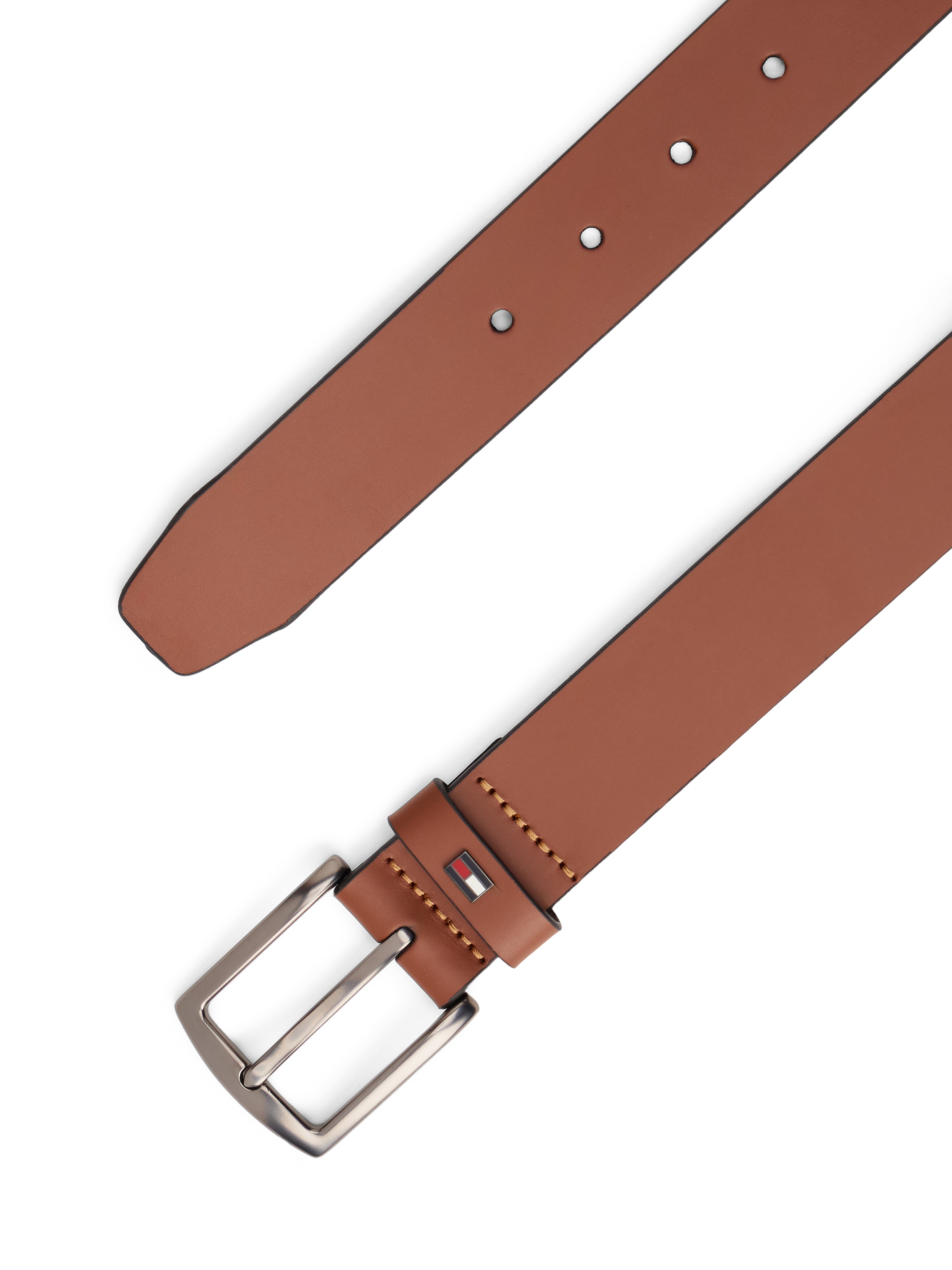 Tommy Hilfiger Ledergürtel »DENTON 3.5  cm breit EXT« Einfachdornschließe, Metalllogo