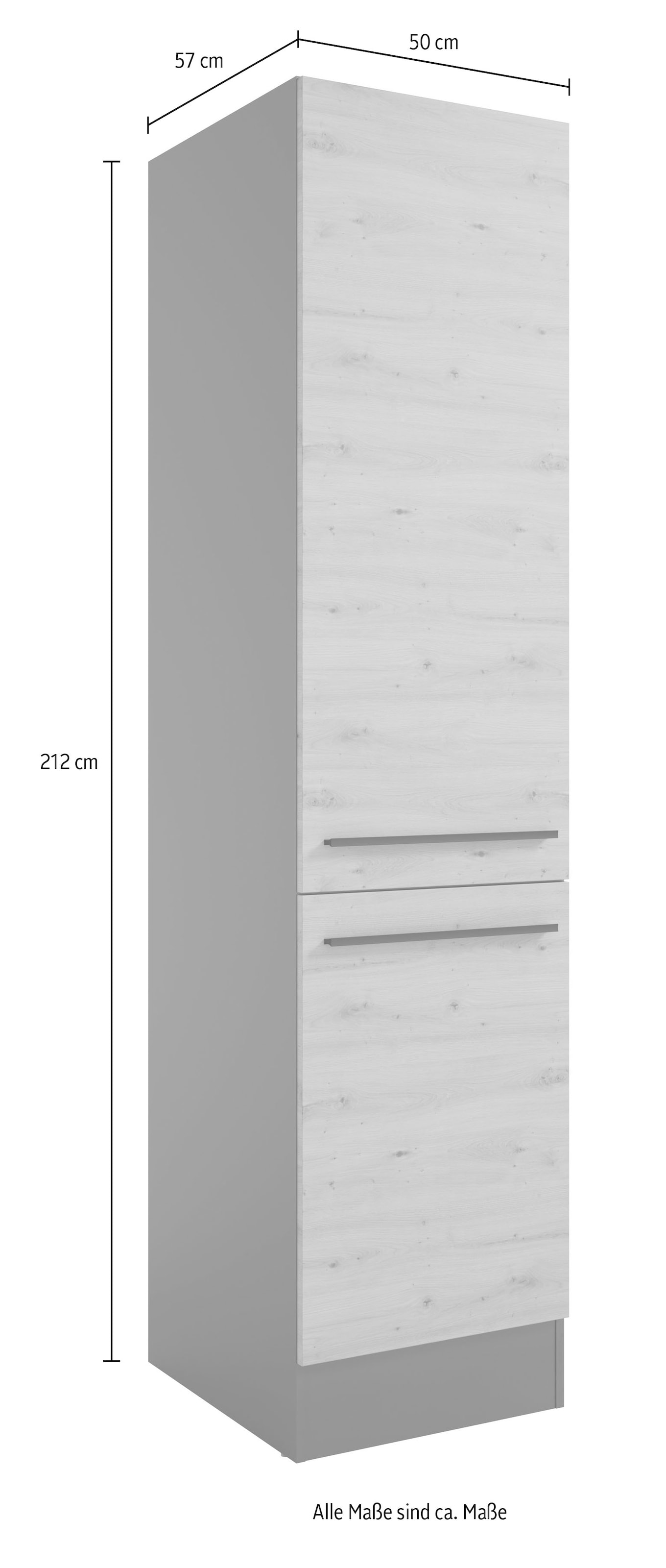 BASIC by Balculina Vorratsschrank »Jazz B/T/H 50x57x212cm« 1 Stk. tlg. Breite 50cm, Melaminbeschichtung