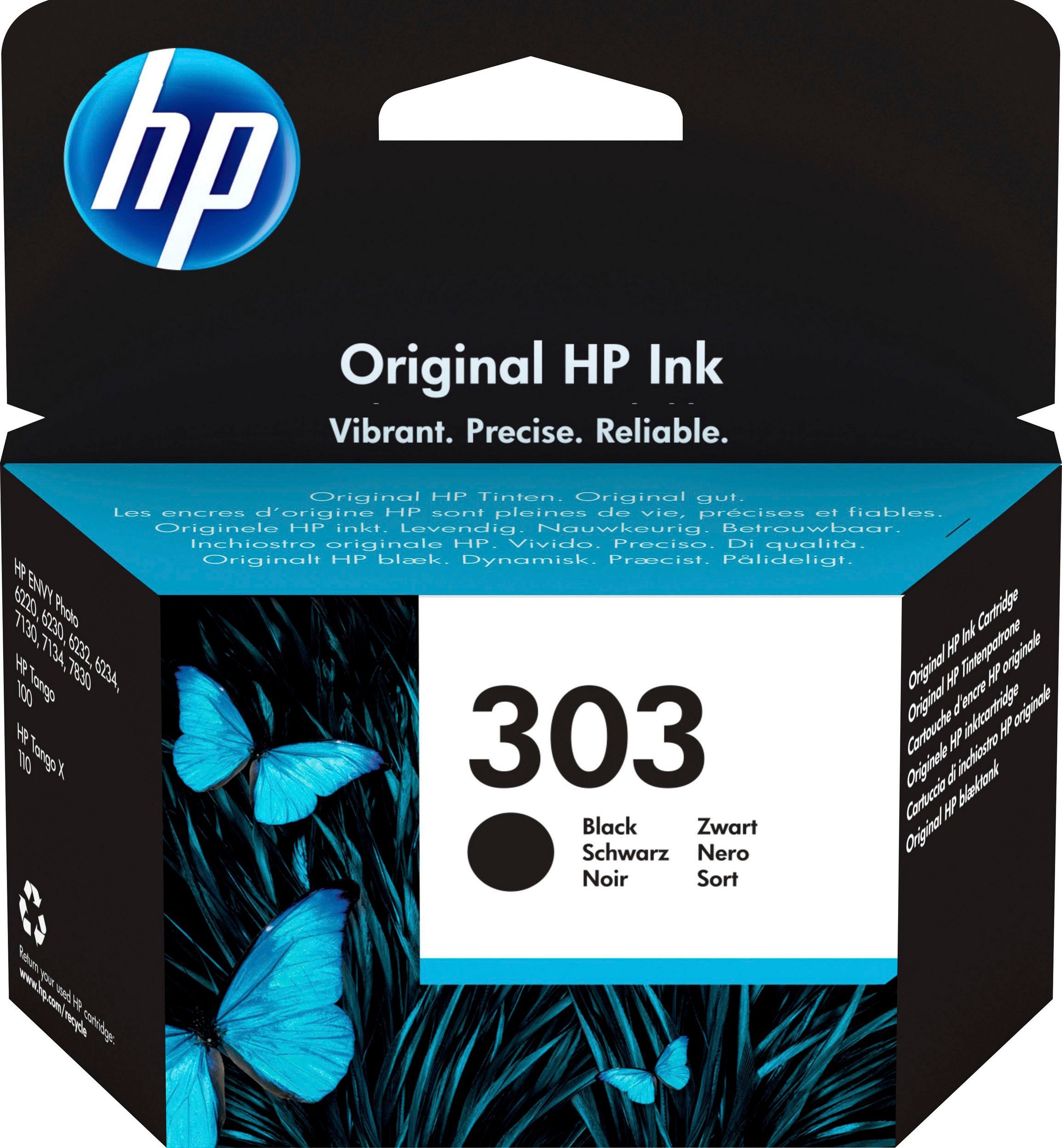 HP Tintenpatrone »303«, (1 St.), original Druckerpatrone 303 schwarz