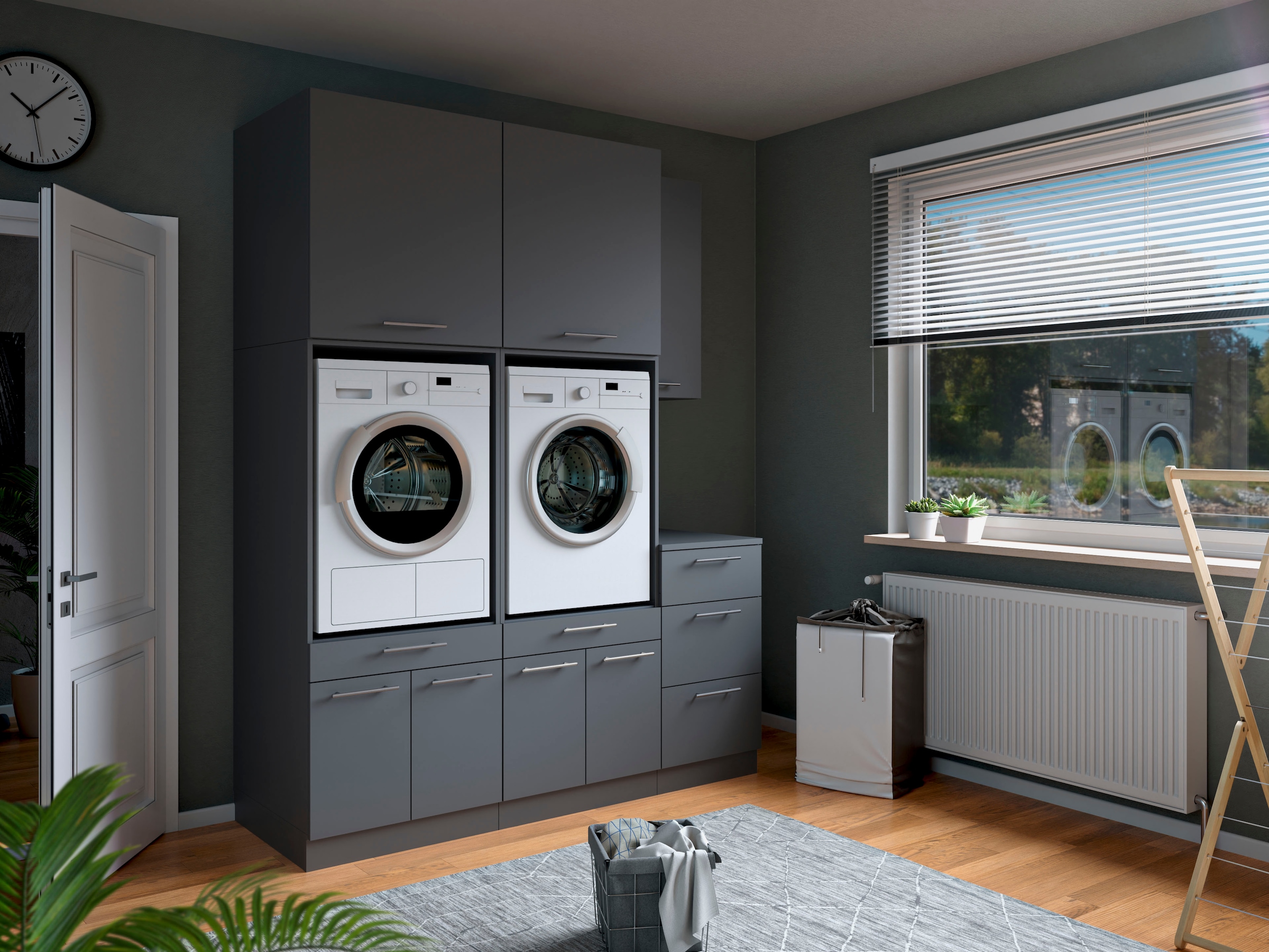 Laundreezy Mehrzweckschrank-Set »Laundreezy, 6-tlg. Mehrzweckschrank-Set B/H/T 186/238/68 cm« 6 Stk. tlg.