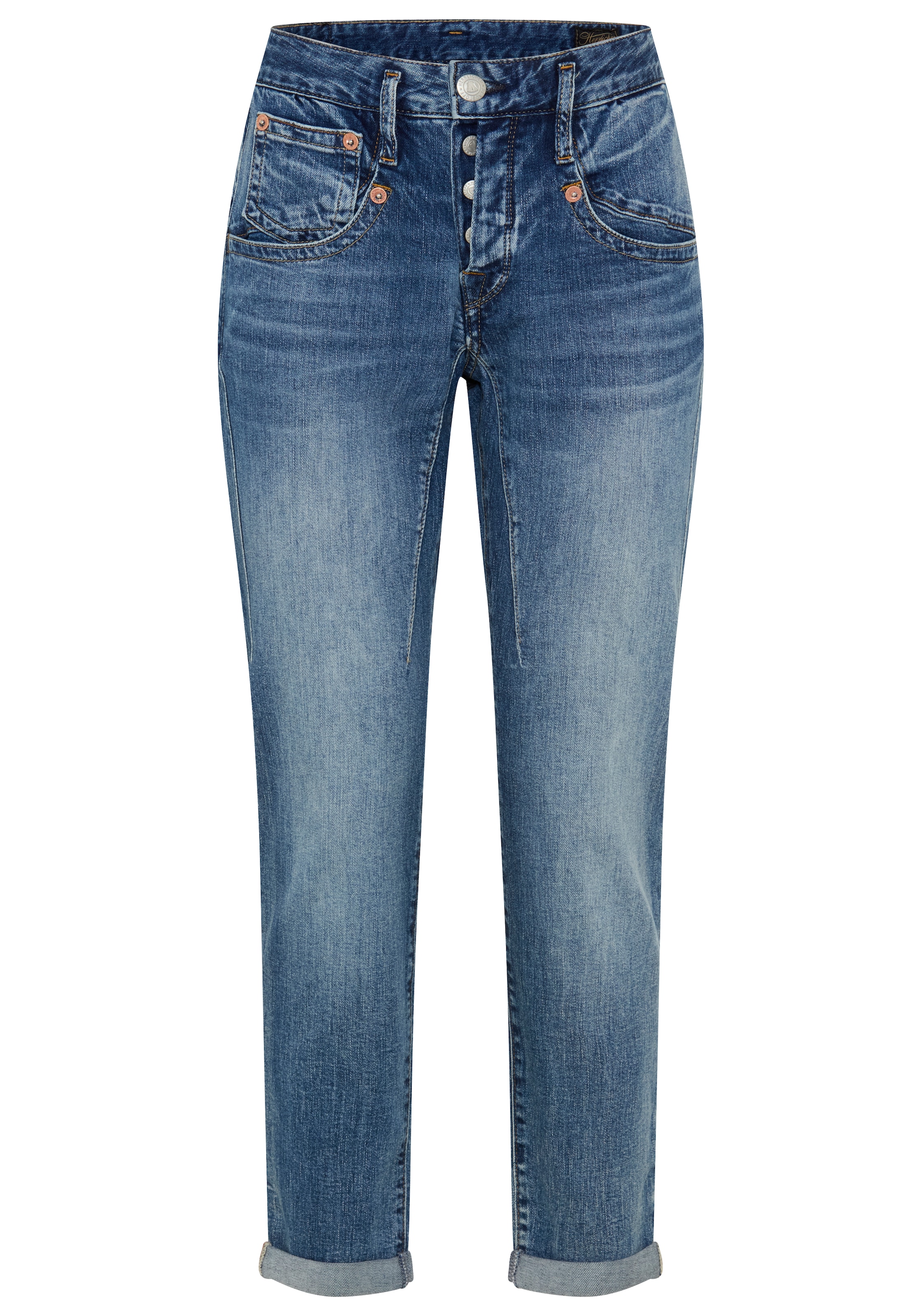 Herrlicher Boyfriend-Jeans »Shyra Cropped Denim« in Cropped-Länge, hoher Bund