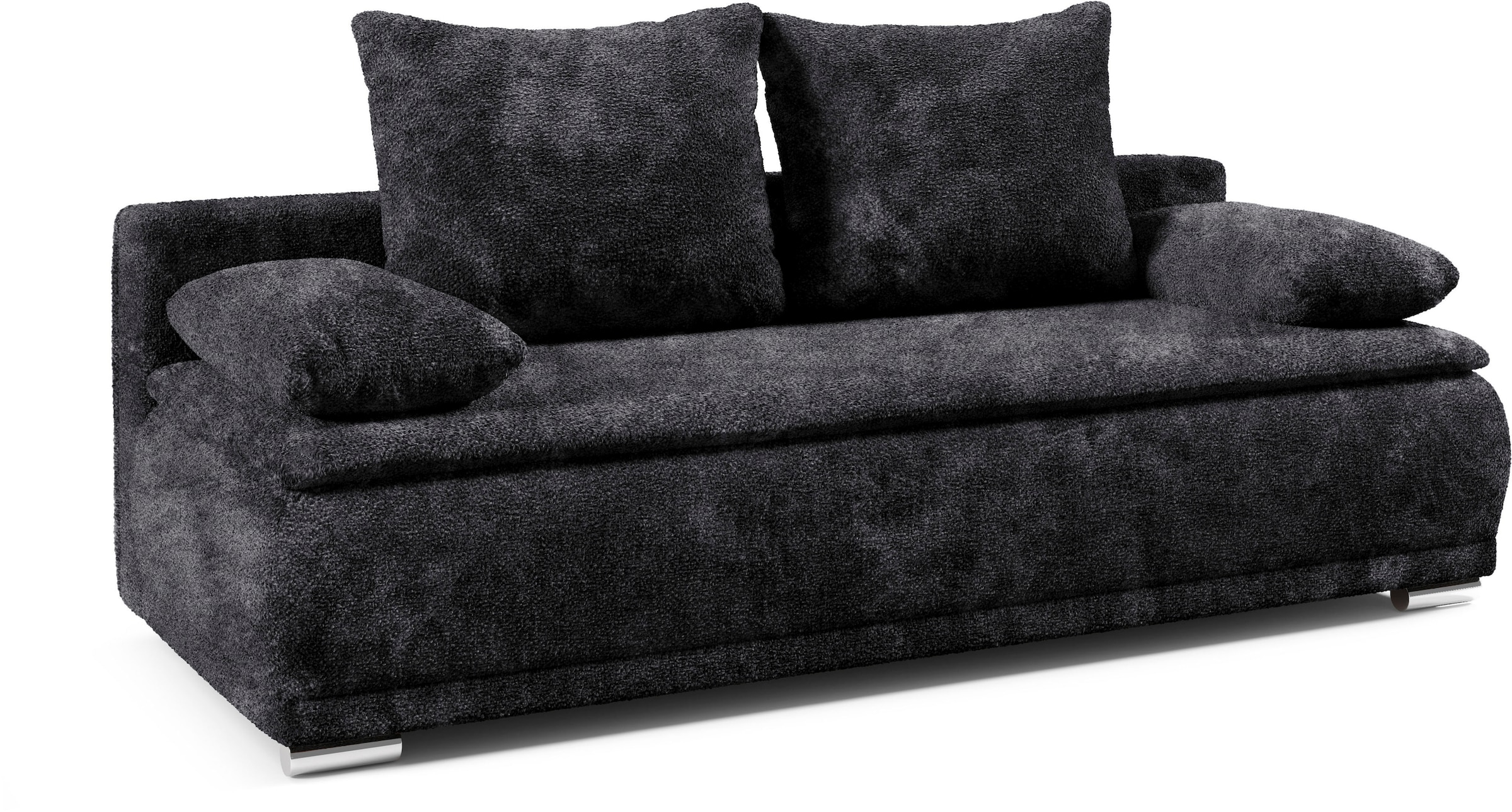 WERK2 Schlafsofa »Biggi, komfortabel und elegant, Breite 206cm,«, 2-Sitzer Sofa & Schlafcouch mit Bettkasten