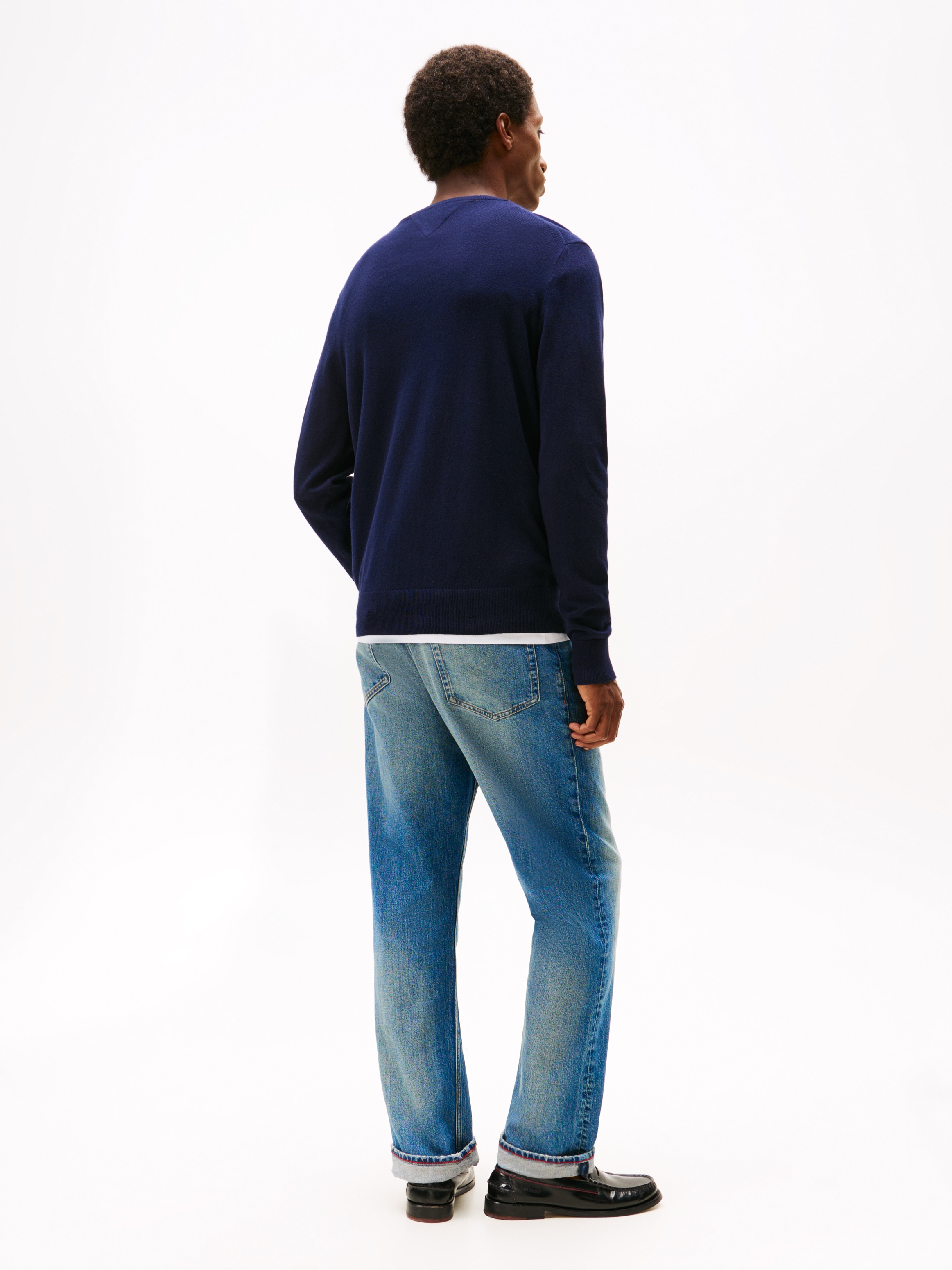 Tommy Hilfiger Rundhalspullover »PIMA ORG CTN CASHMERE CREW NECK«
