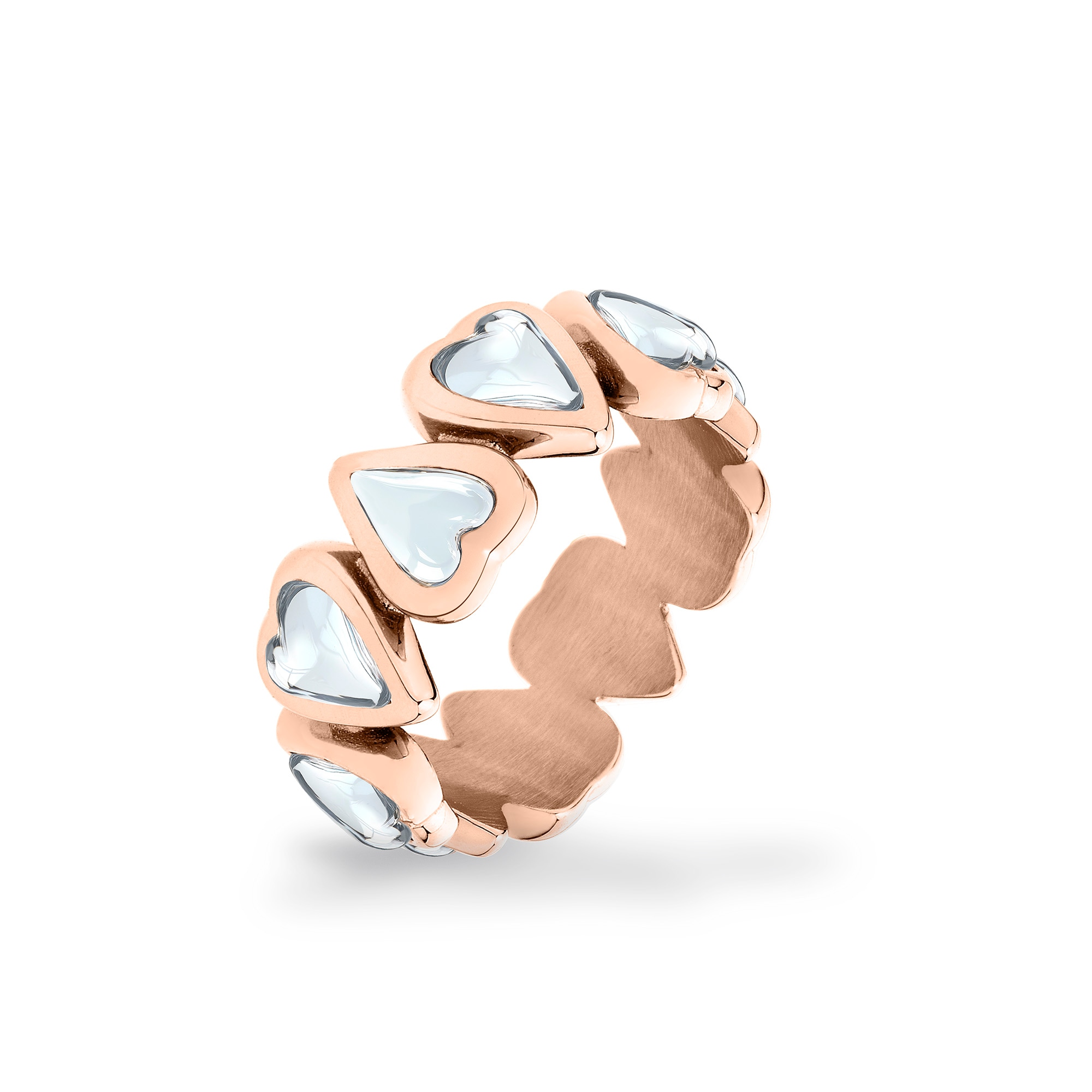 Liebeskind Berlin Fingerring »Glass Heart, Herz« mit Glasstein