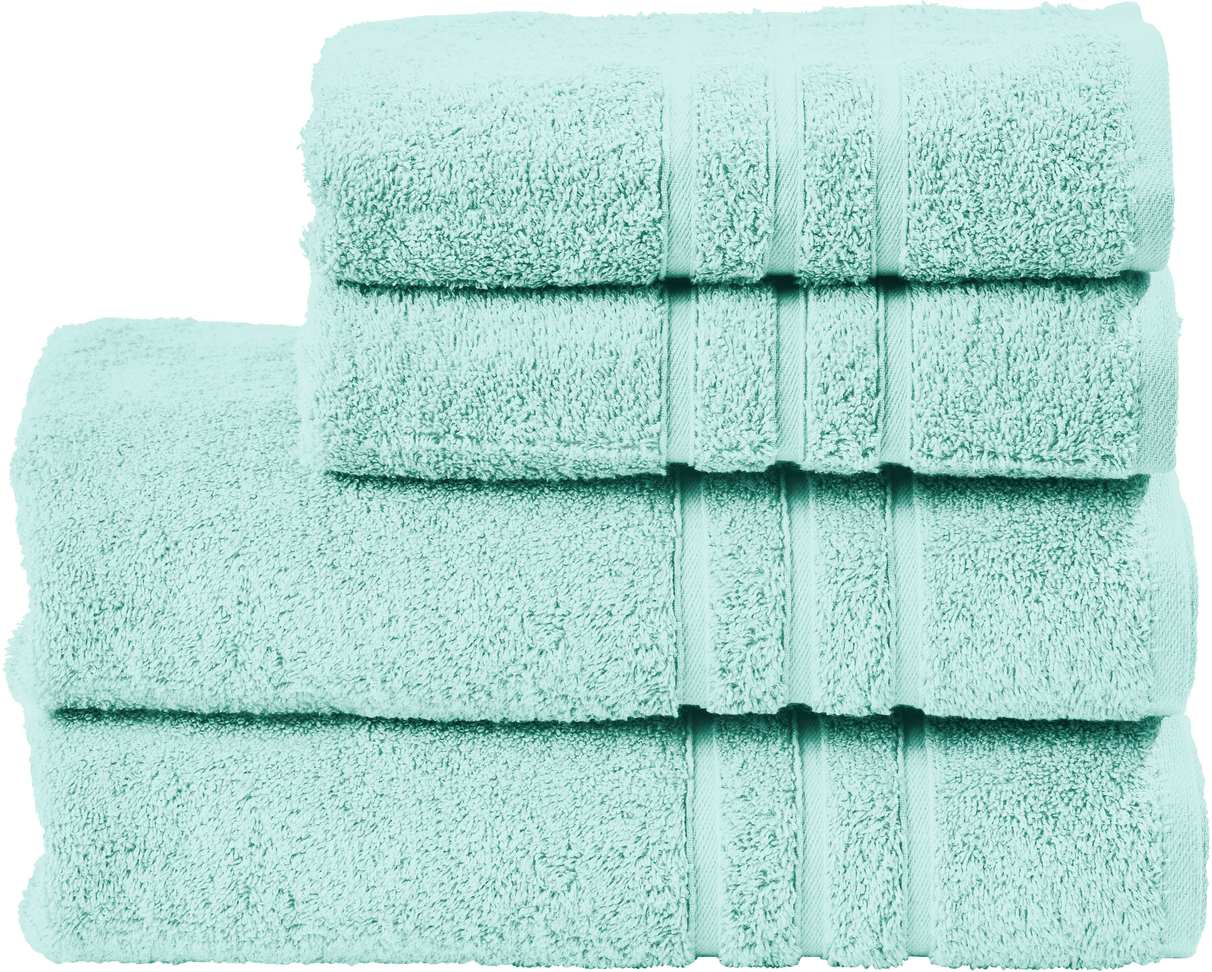 done.® Handtuch Set »Daily Uni« Set 4 Stk. Walkfrottier saugfähiges Walkfrottier, in verschiedenen Set Varianten erhältlich