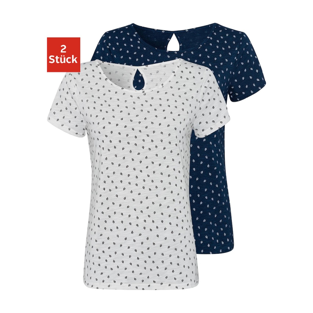 LASCANA T-Shirt, (2er-Pack)