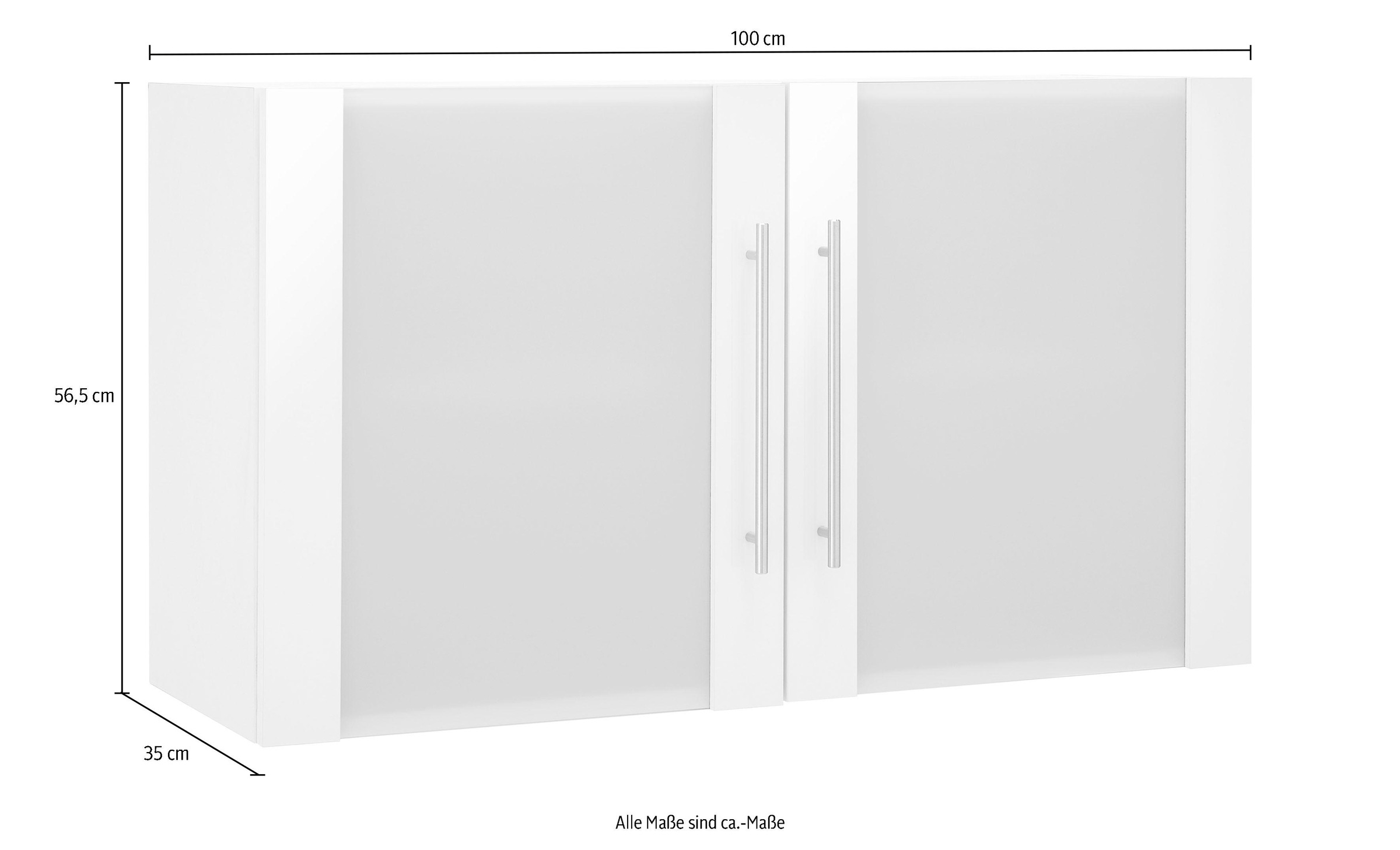 wiho Küchen Glashängeschrank »Flexi2«, Breite 100 cm online bei OTTO