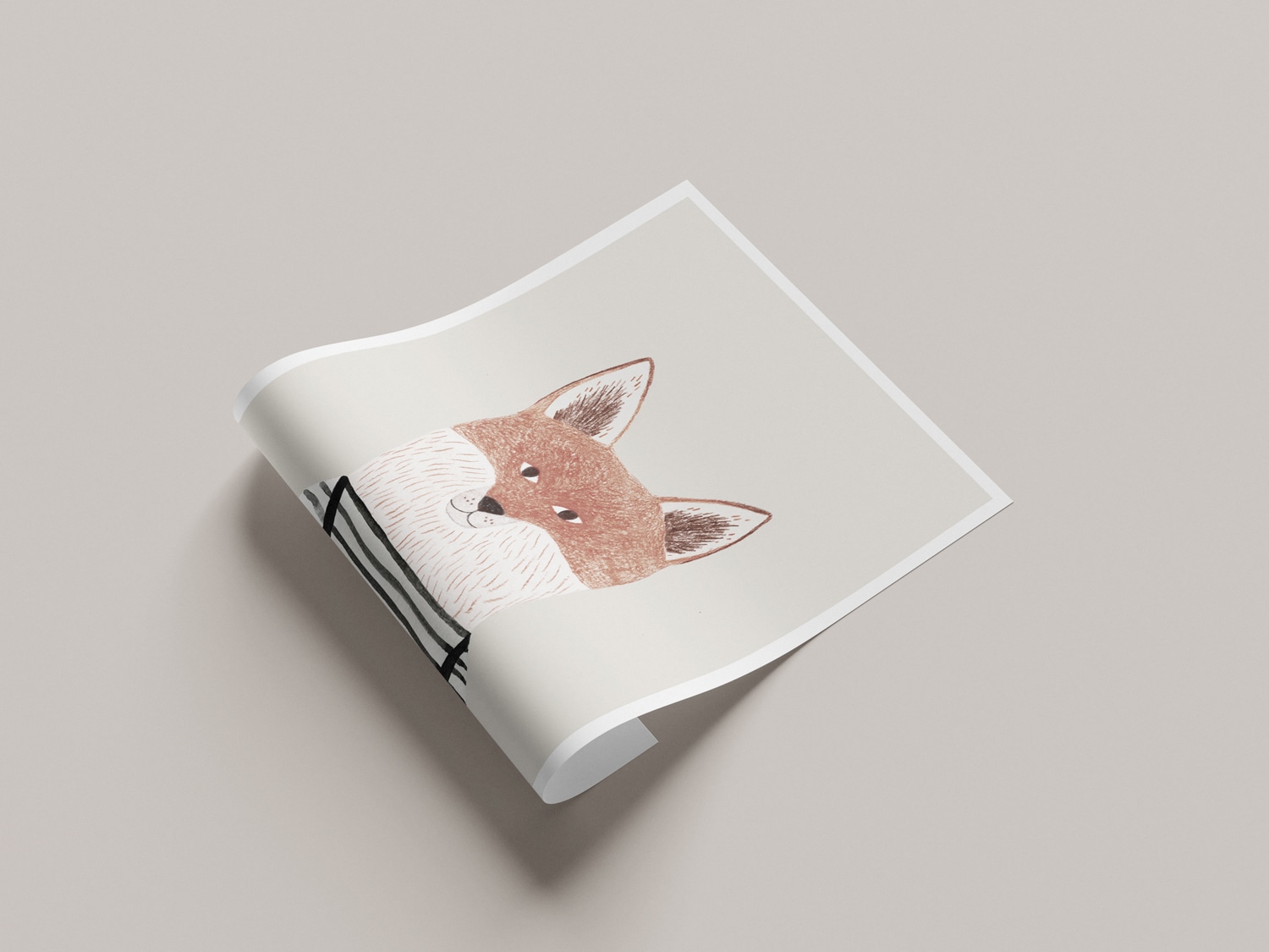 Lüttenhütt Bild mit Rahmen »oder Poster, Fuchs«, Fantasy-Füchse-Tiere, (1 St.), HD Premium Druck