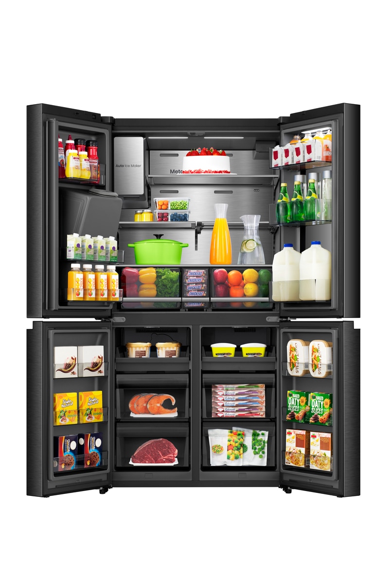 Hisense Multi Door »RQ600P7SKE« 179 cm hoch 91,4 cm breit PureViewDoor - immer sehen was im Kühlschrank ist