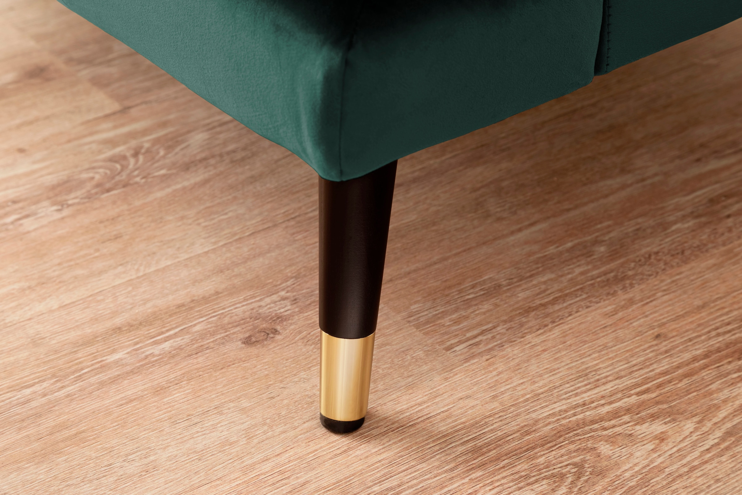 Trends by HG Ecksofa »Samir L-Form«, mit Strasssteinen und goldfarben Applikationen