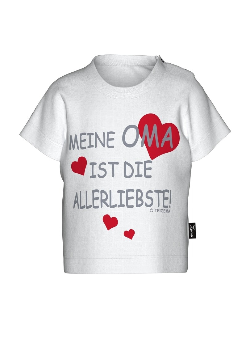 Trigema T-Shirt »TRIGEMA T-Shirt Omas Liebling« 1 Stk.