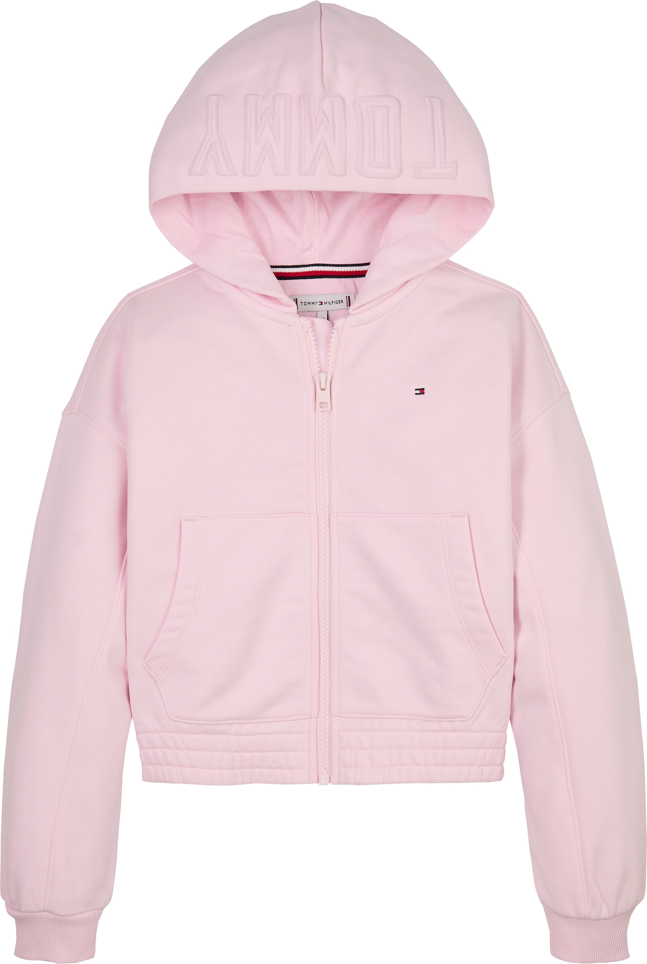 Tommy Hilfiger Kapuzensweatjacke »TOMMY PUFF PRINT ZIP THRU HOODIE« für Kinder bis 16 Jahre, Druck auf der Kapuze