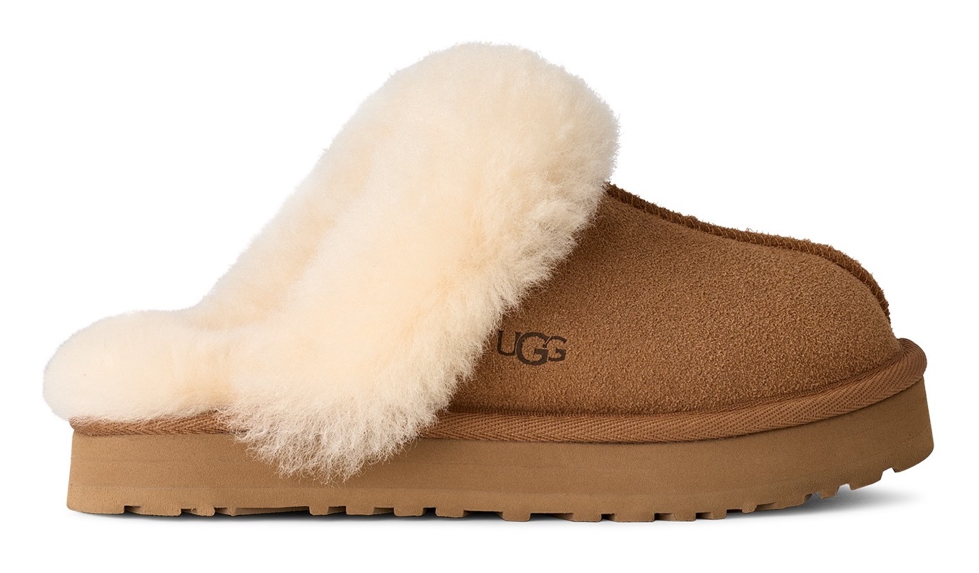 UGG Clog »DISQUETTE«, Pantoffel, Homeslipper mit weichem Fußbett